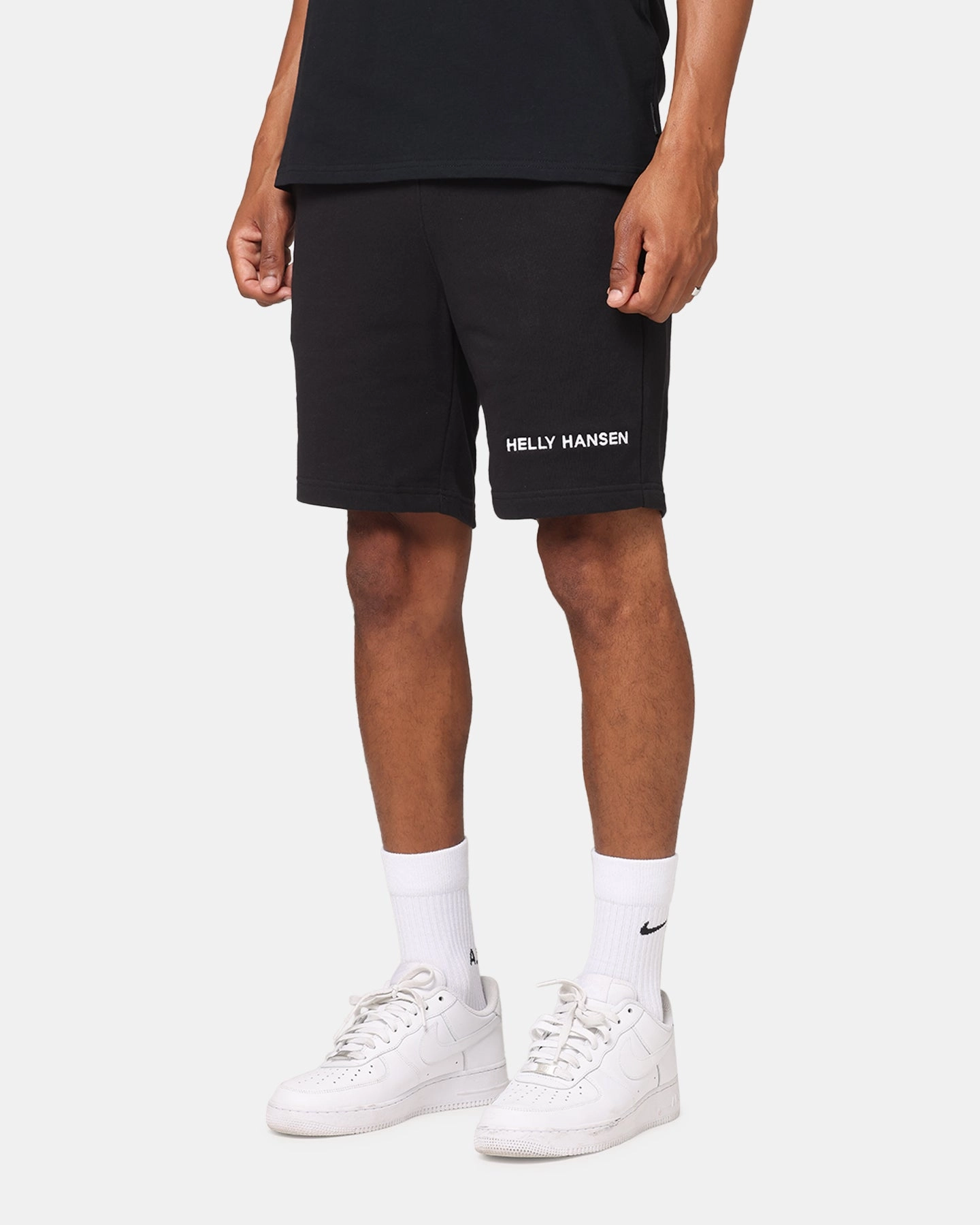 Helly Hansen Core Sweat Shorts Black Water Resistant Sporty Style
