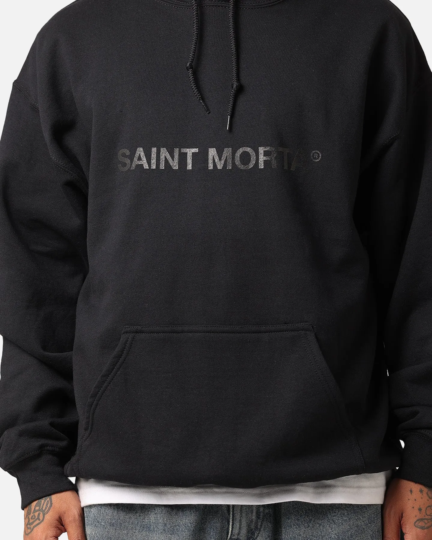 Beanie HighNeck Saint Morta Official Hoodie Black/Black