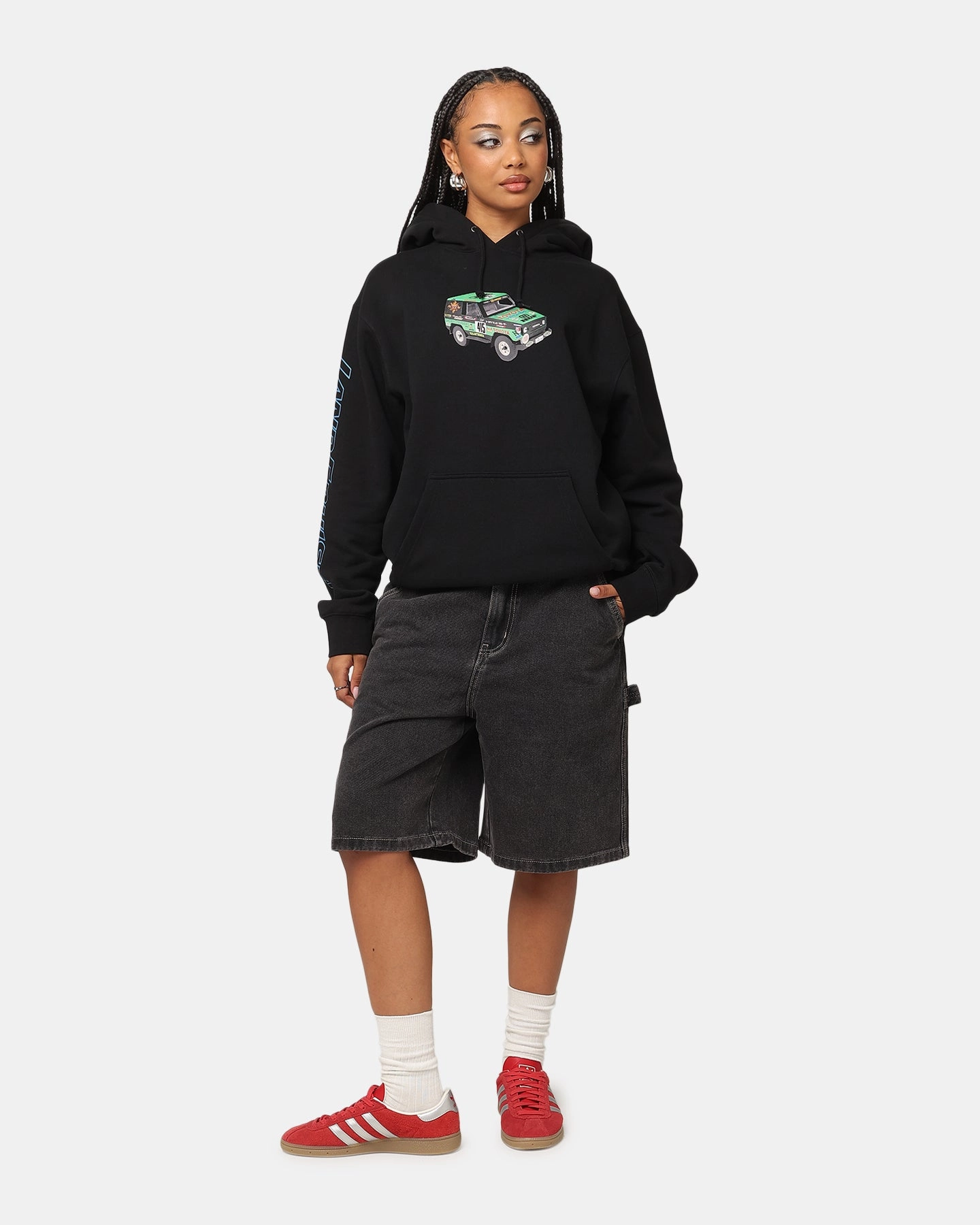 Huf X Toyota Sahara Rally Pullover Hoodie Black Example