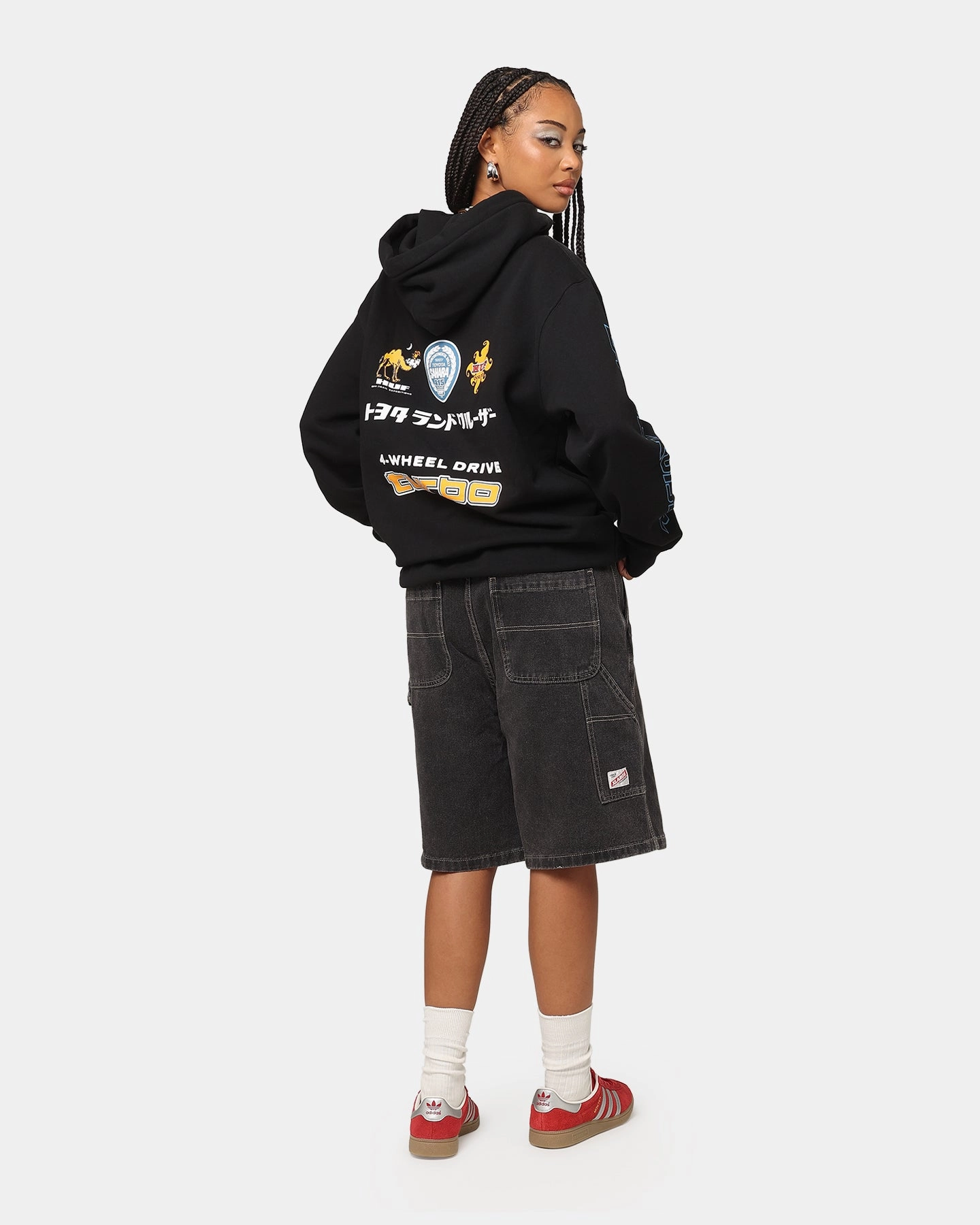 Huf X Toyota Sahara Rally Pullover Hoodie Black Black