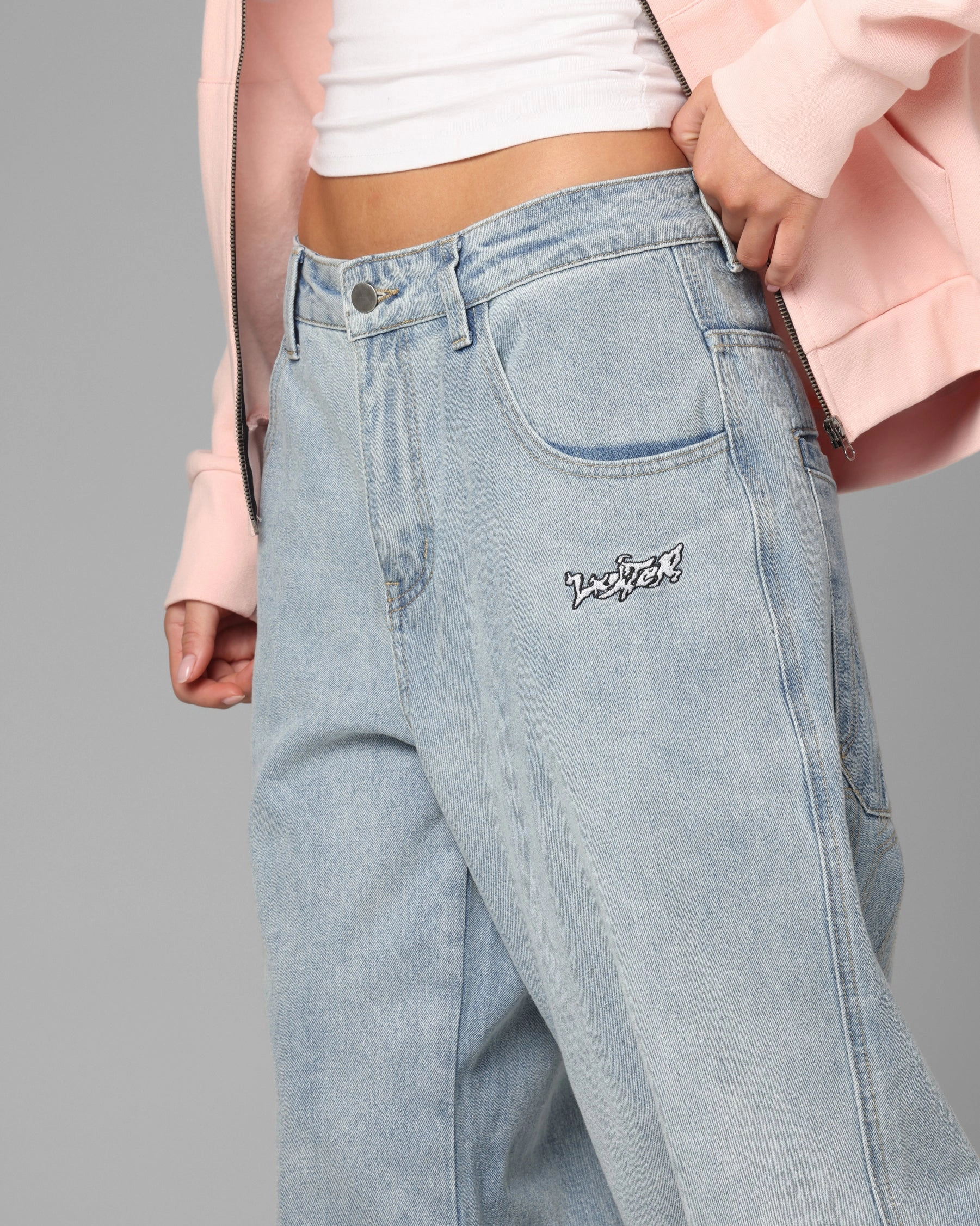 Loiter Star Born Jeans Washed Blue Always Fits Well Acid Wash Effect