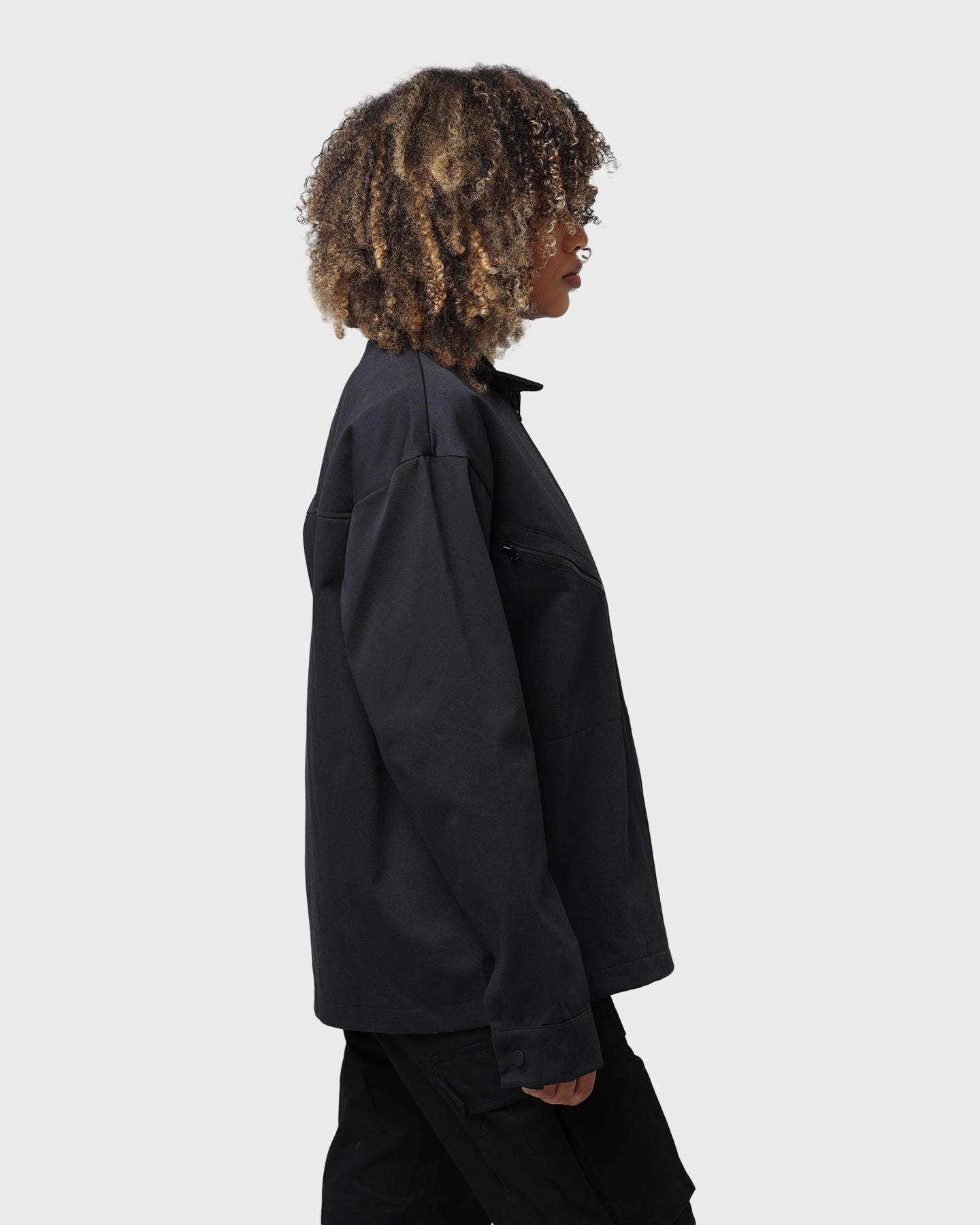 Adidas Trefoil Twill Blouson Jacket Black Assessment