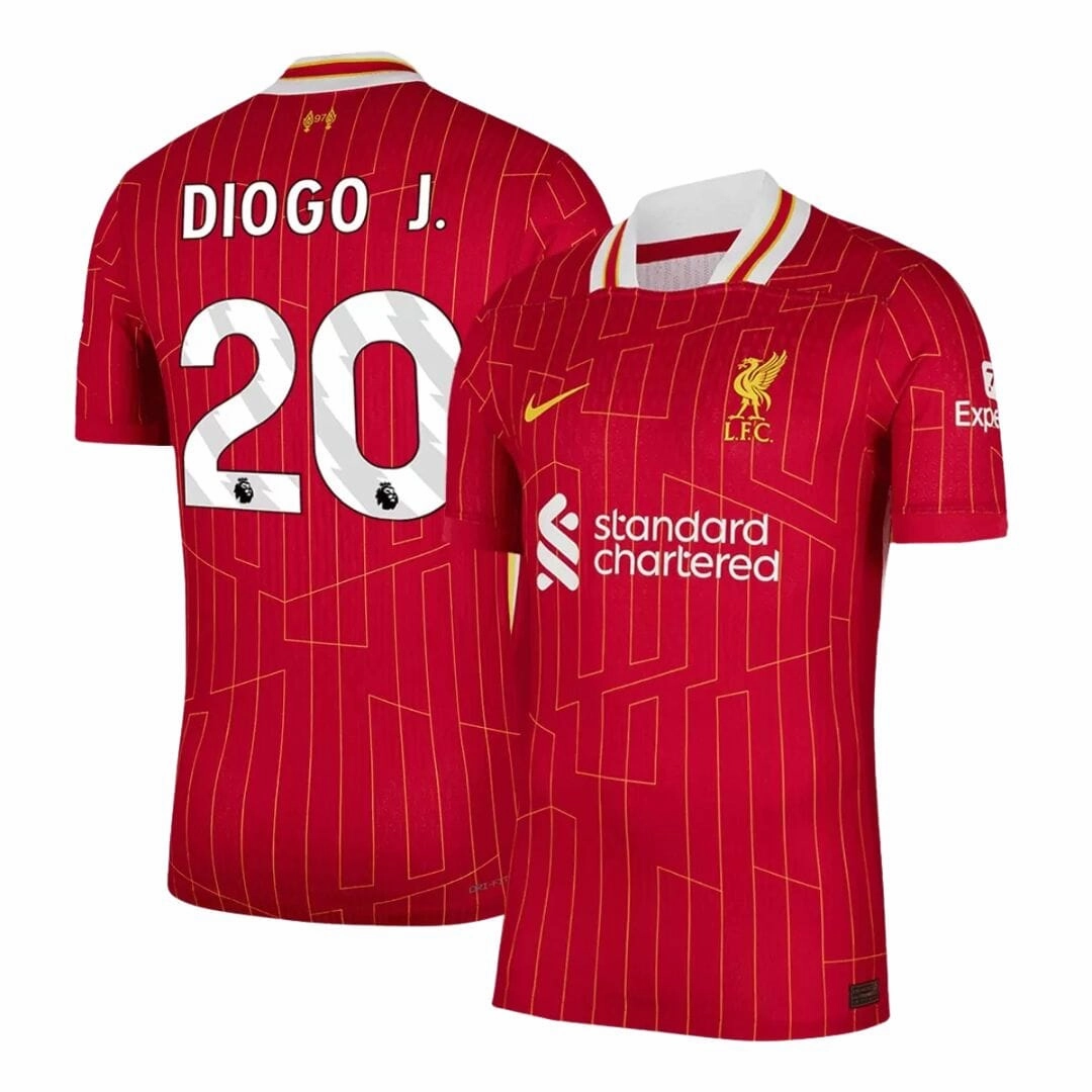 quick dry Liverpool FC 2025 Home Jersey ?C DIOGO.J #20 Tribute Edition