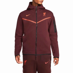 buckle venue Liverpool FC dark red Tech Fleece presentation tracksuit 2023 - Nike