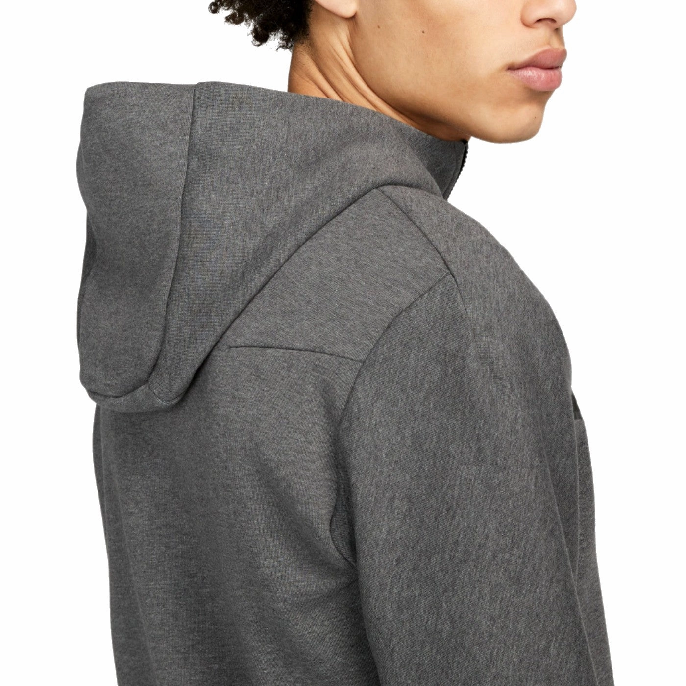 Liverpool FC grey Tech Fleece presentation tracksuit 2023/24 - Nike CrossBack Design Tagless Neckline