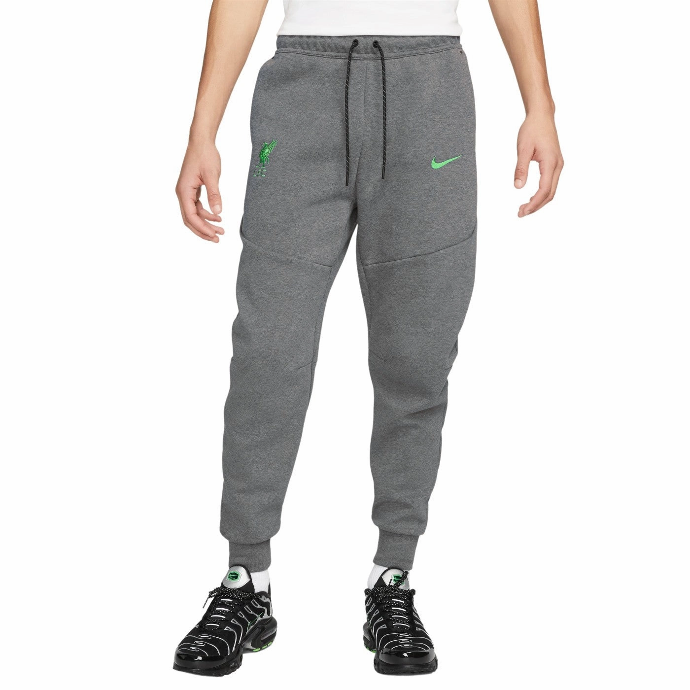 Liverpool FC grey Tech Fleece presentation tracksuit 2023/24 - Nike Odor-free NonBindingHem