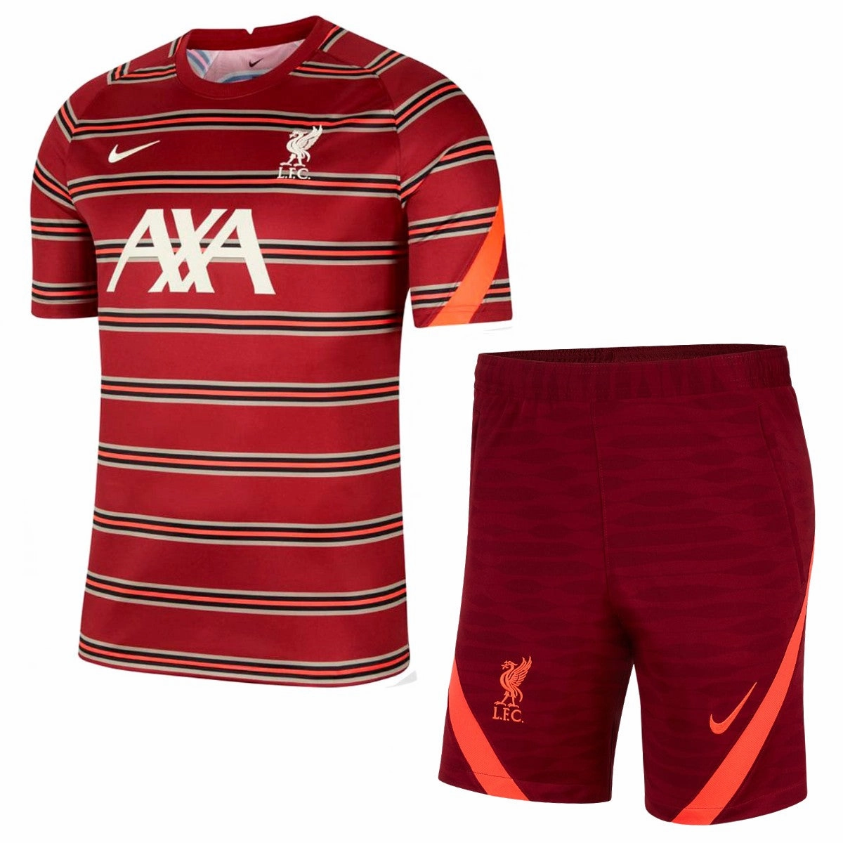 Liverpool FC pre-match training Soccer set 2021/22 - Nike LightweightLayeringSystem FlexEnhancingPanels