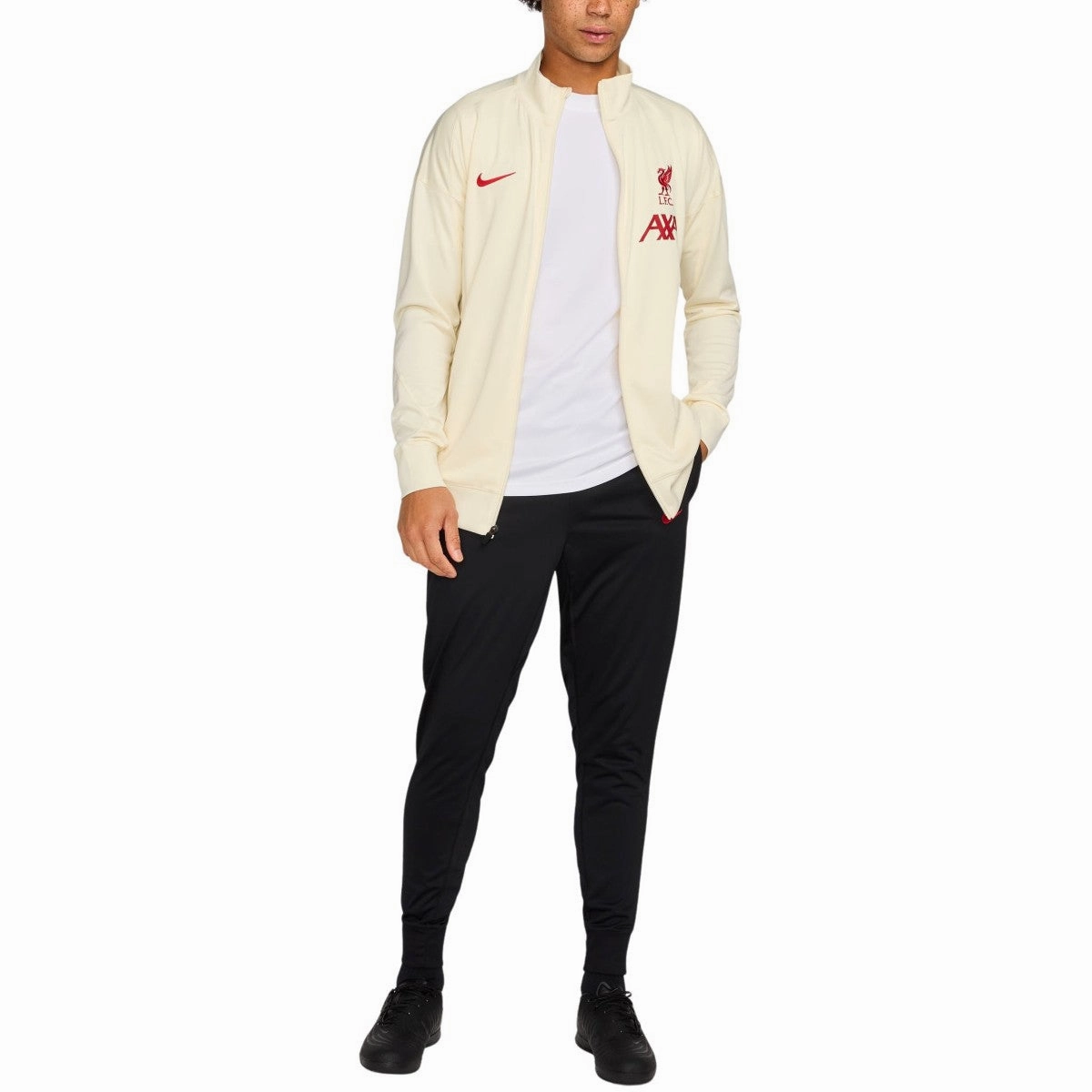 Adjustable drawstring Non Chafing Flat Seams Liverpool FC training presentation soccer tracksuit 2025 - Nike