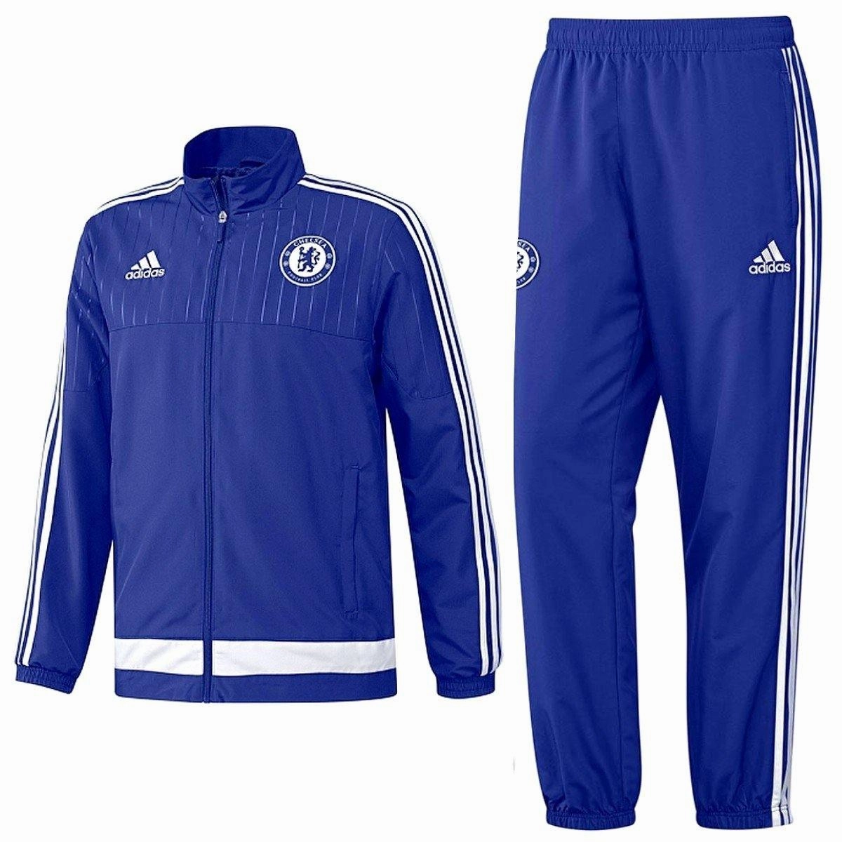 entertainment FC Chelsea blue presentation Soccer tracksuit 2015/16 - Adidas