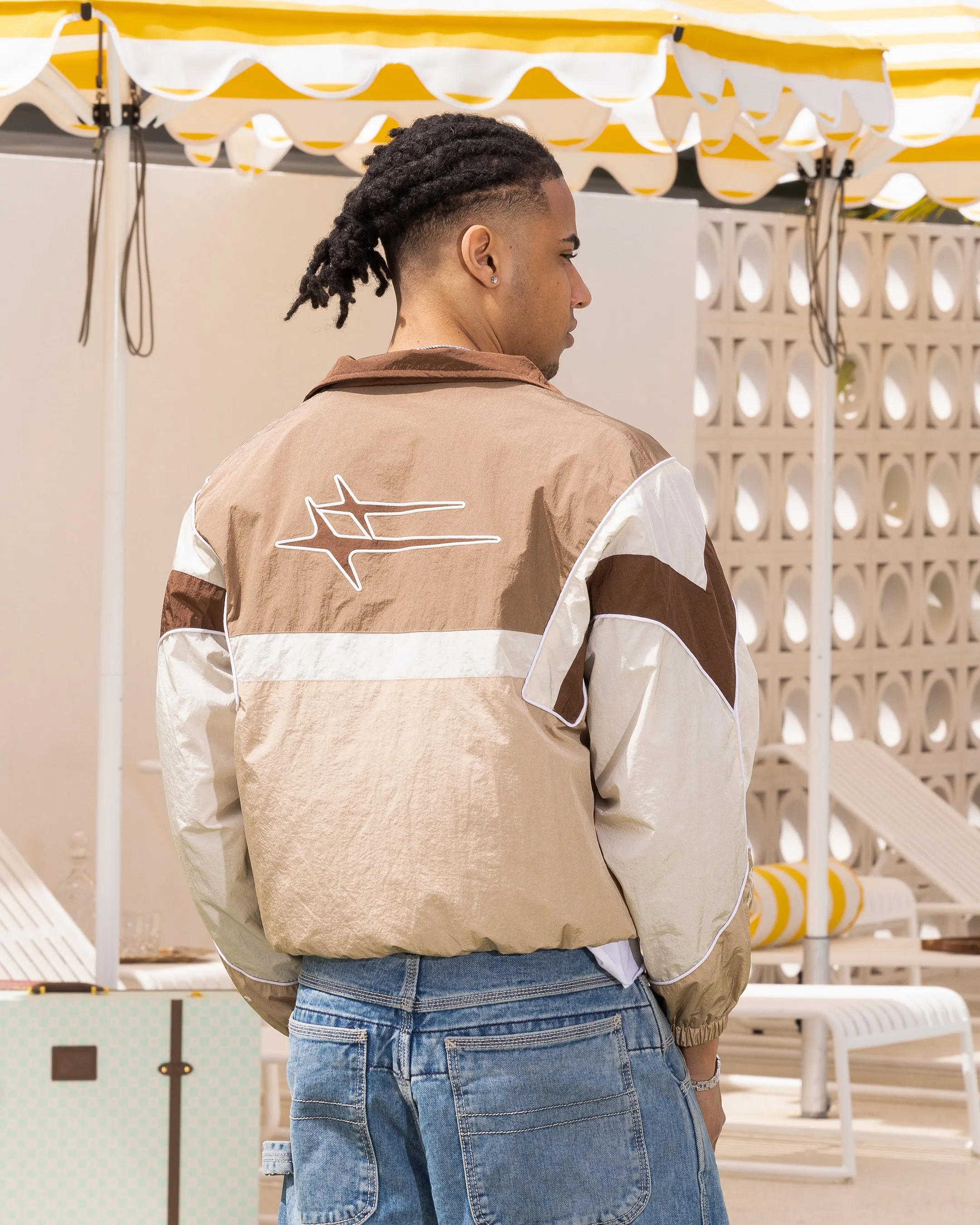 Teens hunters Loiter Axel Track Jacket Brown/Tan