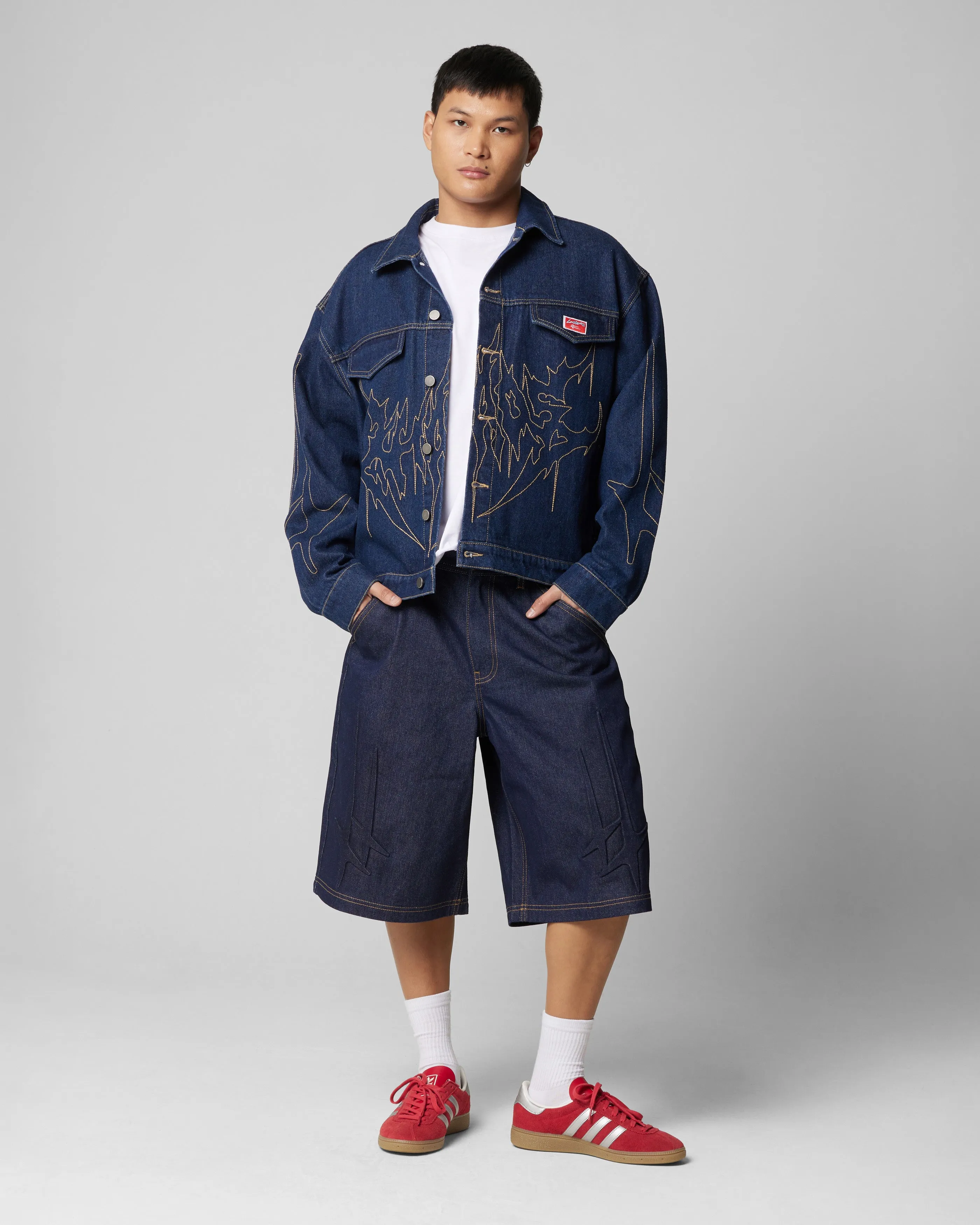 Loiter Chaos Denim Jacket Indigo Commend