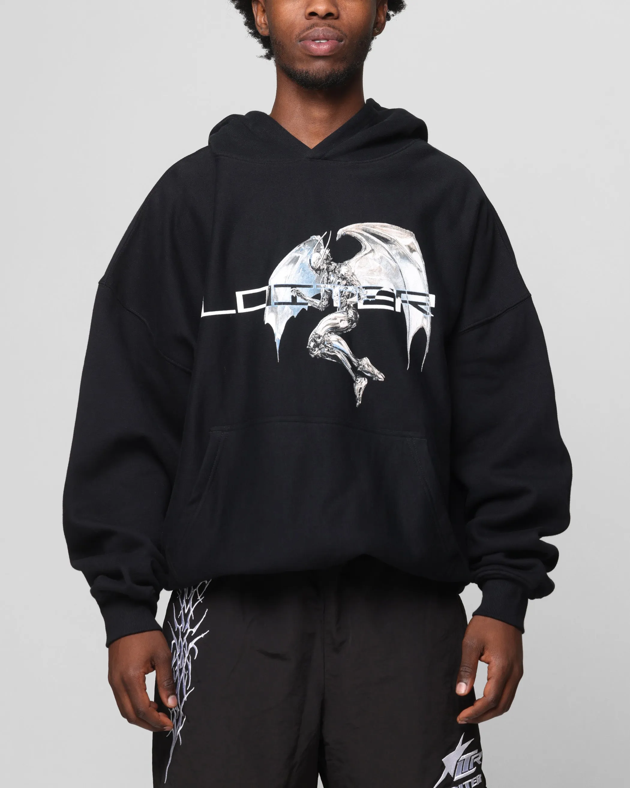 type movement Loiter Chrome Deceiver Hoodie Black