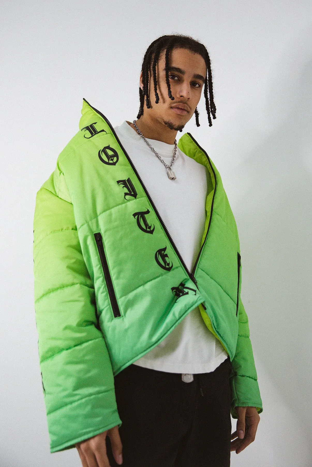 summer season Loiter Eternal Puffer Jacket Neon Green