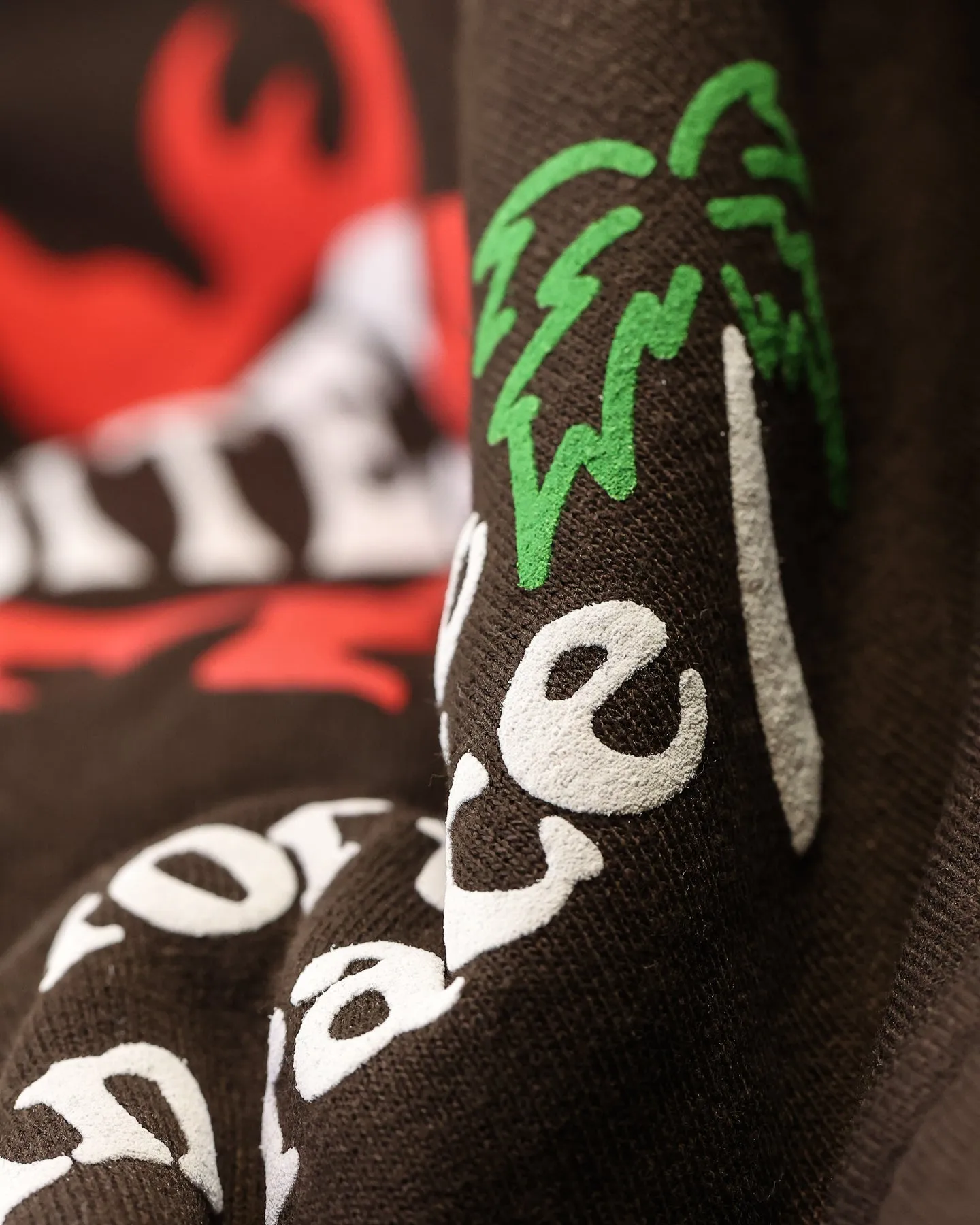 Versatile Layering Piece Diary Loiter Euphoric Multi Logo Hoodie Brown