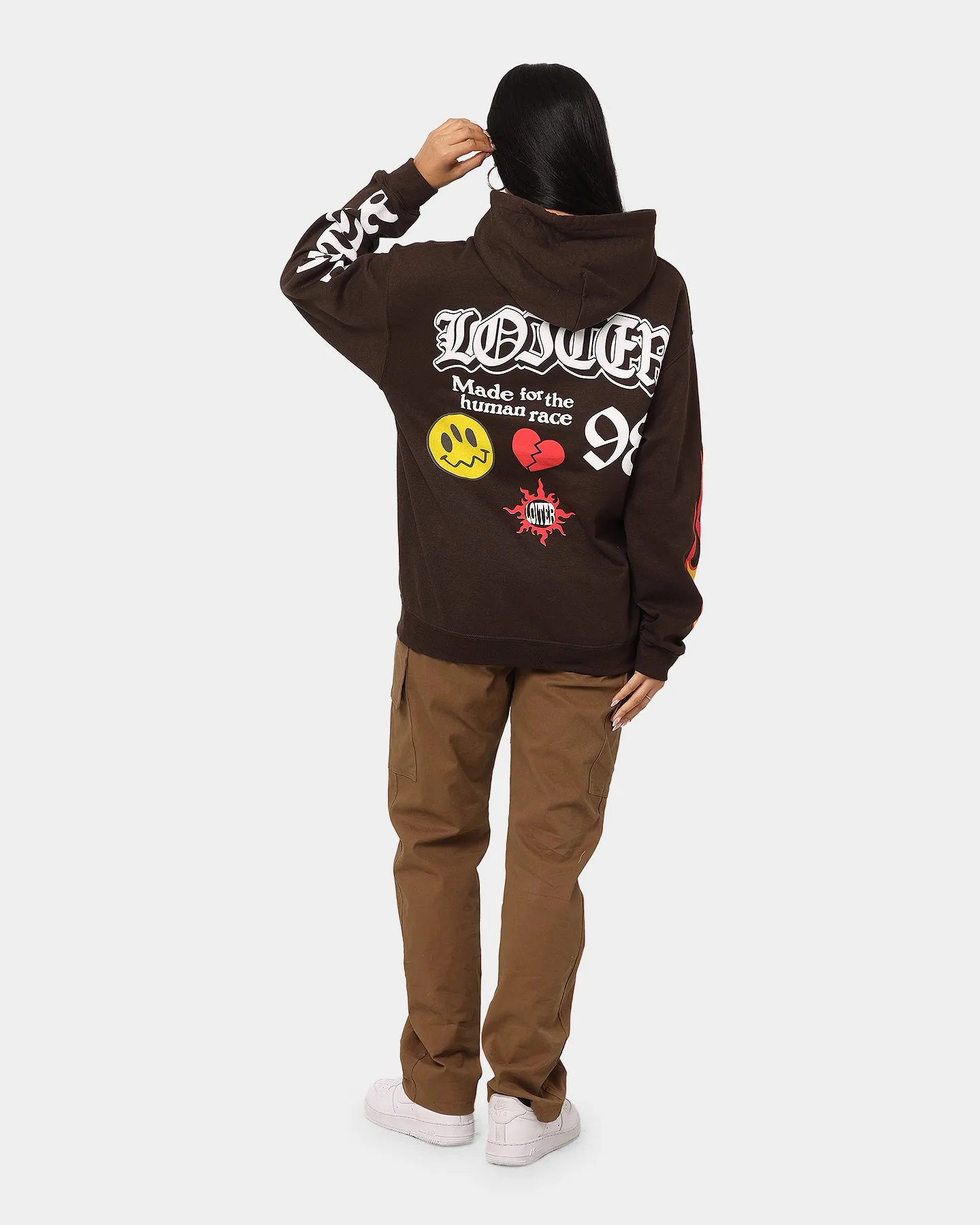 Participate Chance Loiter Euphoric Multi Logo Hoodie Brown