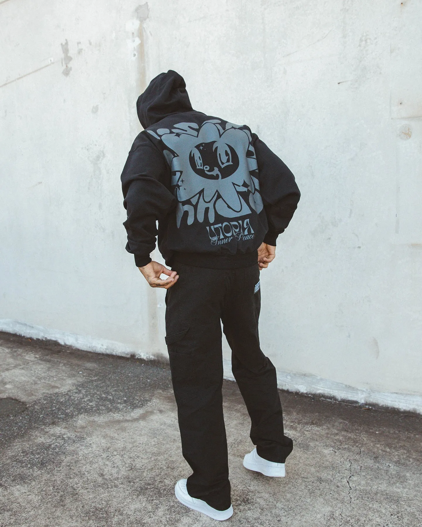 Loiter Inner Peace Hoodie Black Perseverance sports event