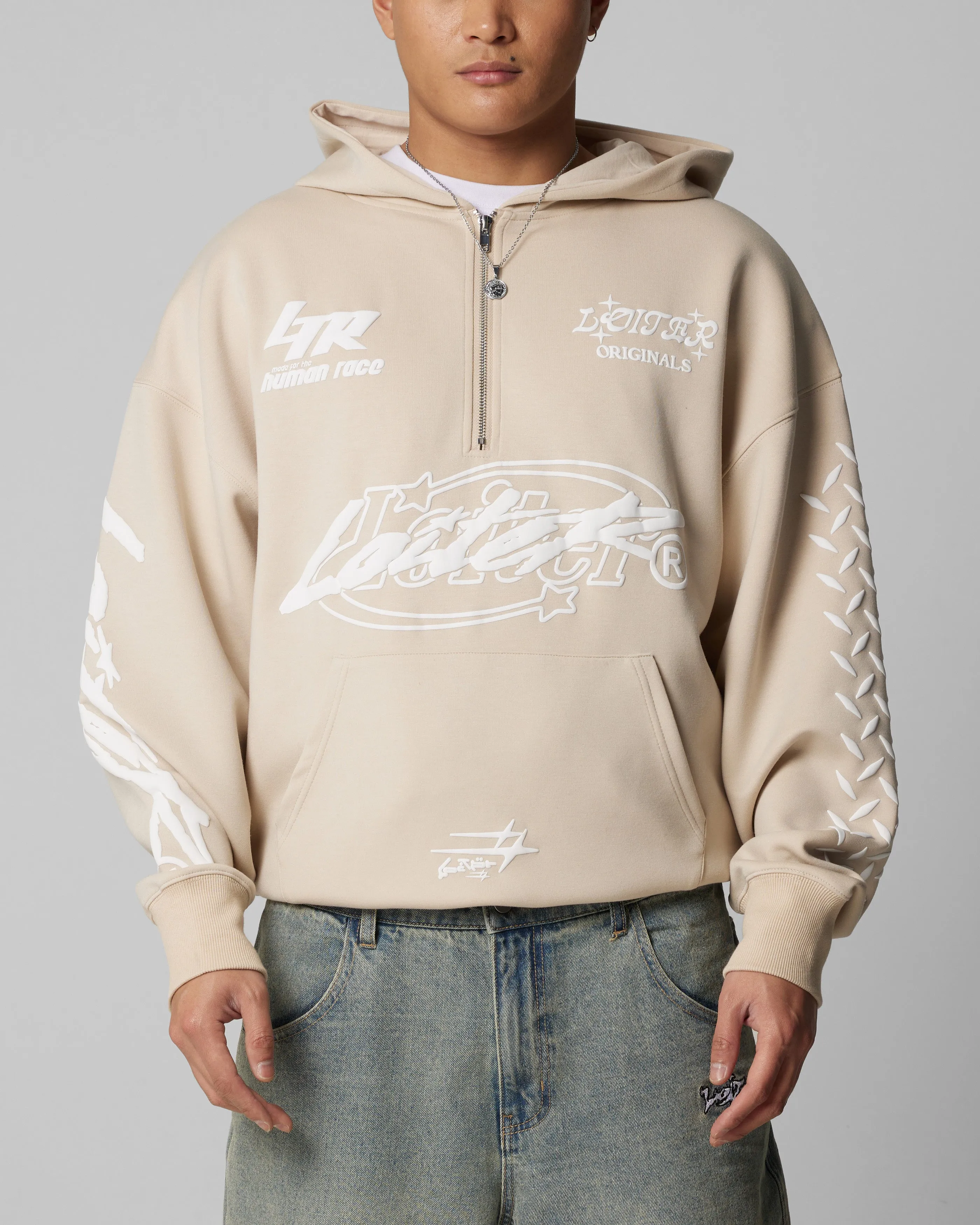Loiter Instinct Hoodie Beige Short