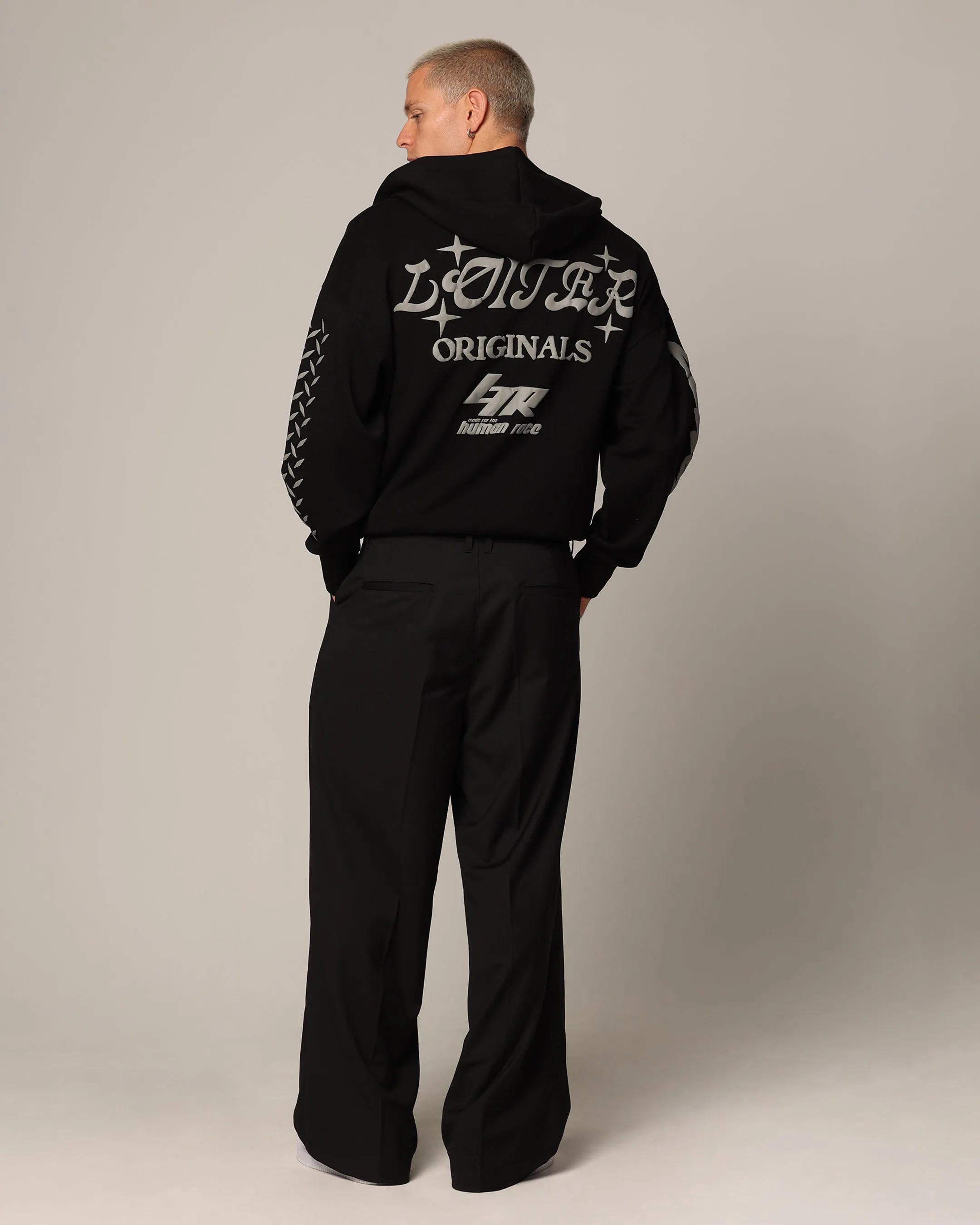 Loiter Instinct Hoodie Black Asset picnic - goers