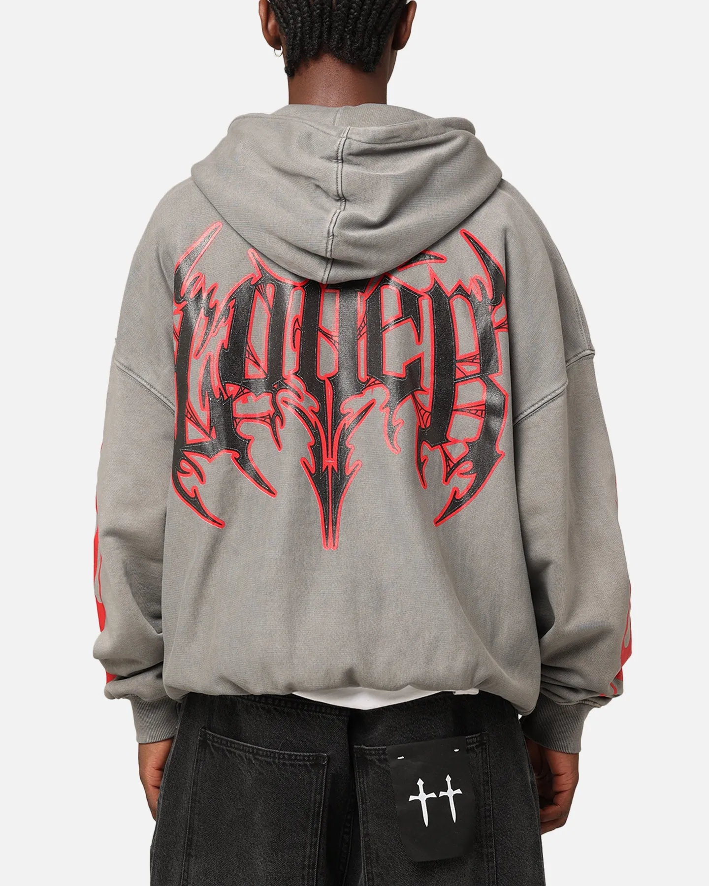 Loiter Metal Hoodie Washed Charcoal humid Shampoo