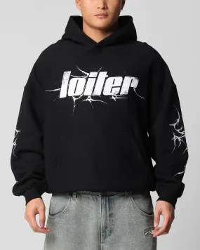 Loiter Neo Hoodie Black cyclist SlitPockets