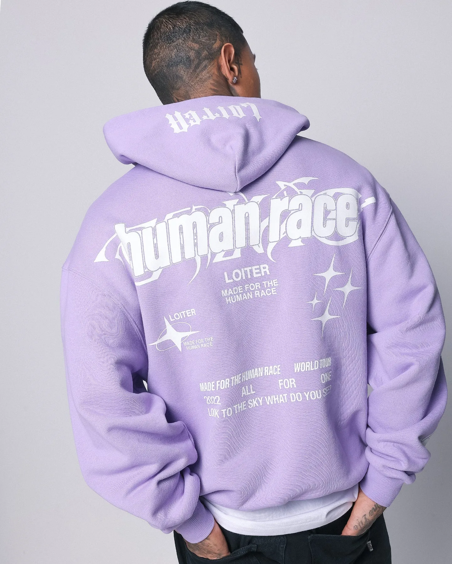 suitable for sports games Loiter Rave Zip Hoodie Lilac