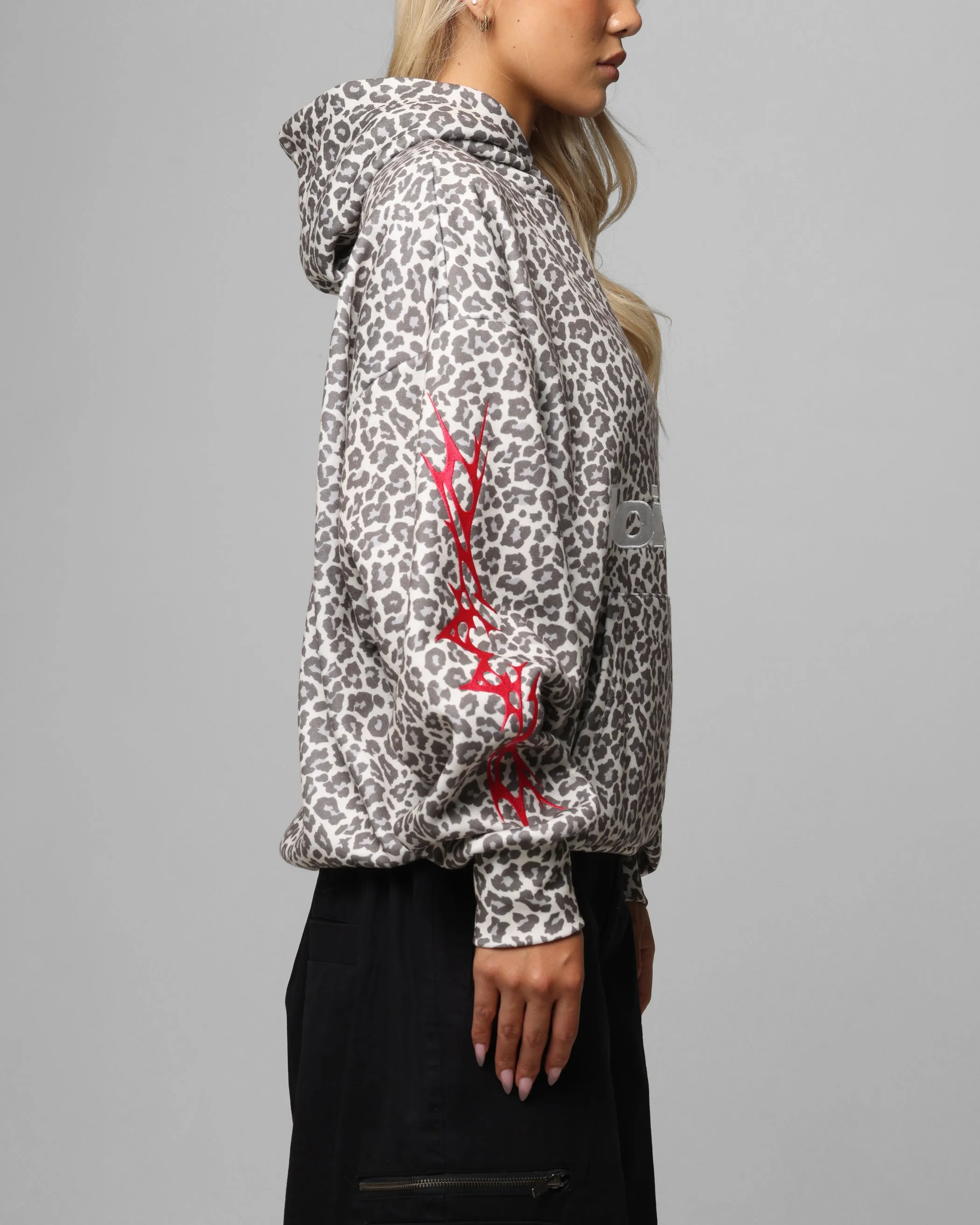Office Look Office Comfort Loiter Soho Hoodie Snow Leopard