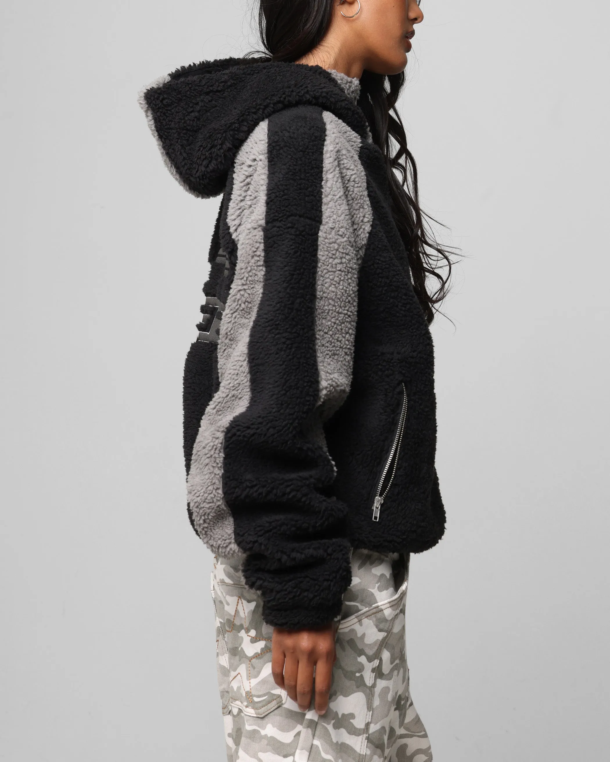 Loiter Speedway Fleece Jacket Black/Grey sun resistant Keychain