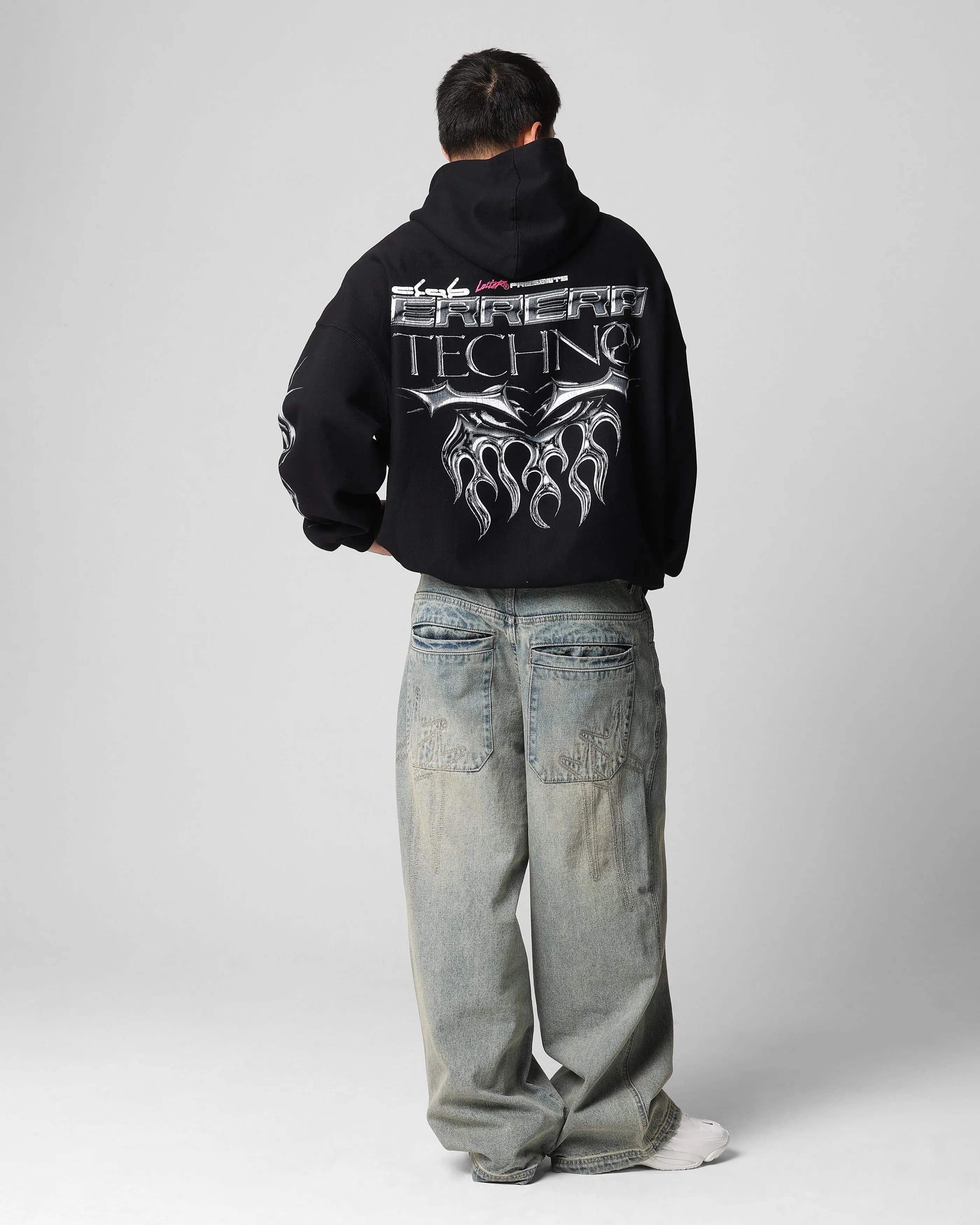 Trilby Loiter Techno Hoodie Black