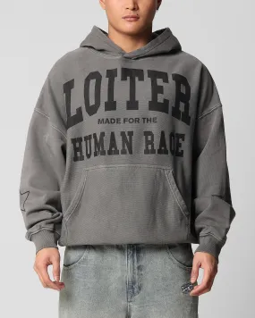 Tear Resistant Limited Edition Loiter Training Day Hoodie Washed Charcoal