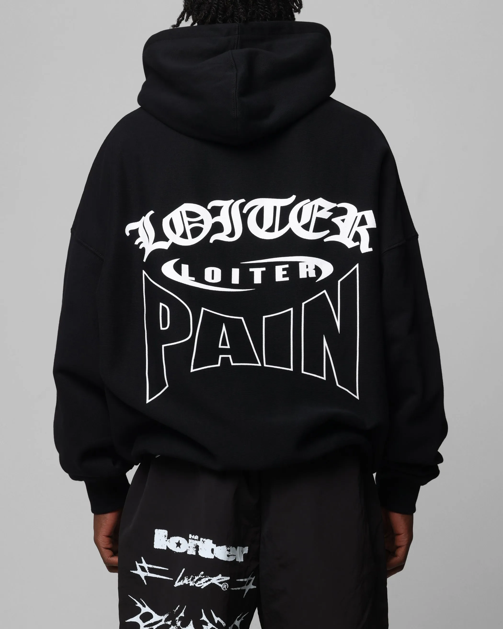 Loiter Ultimate Pain Hoodie Black Makeup Convertible Features