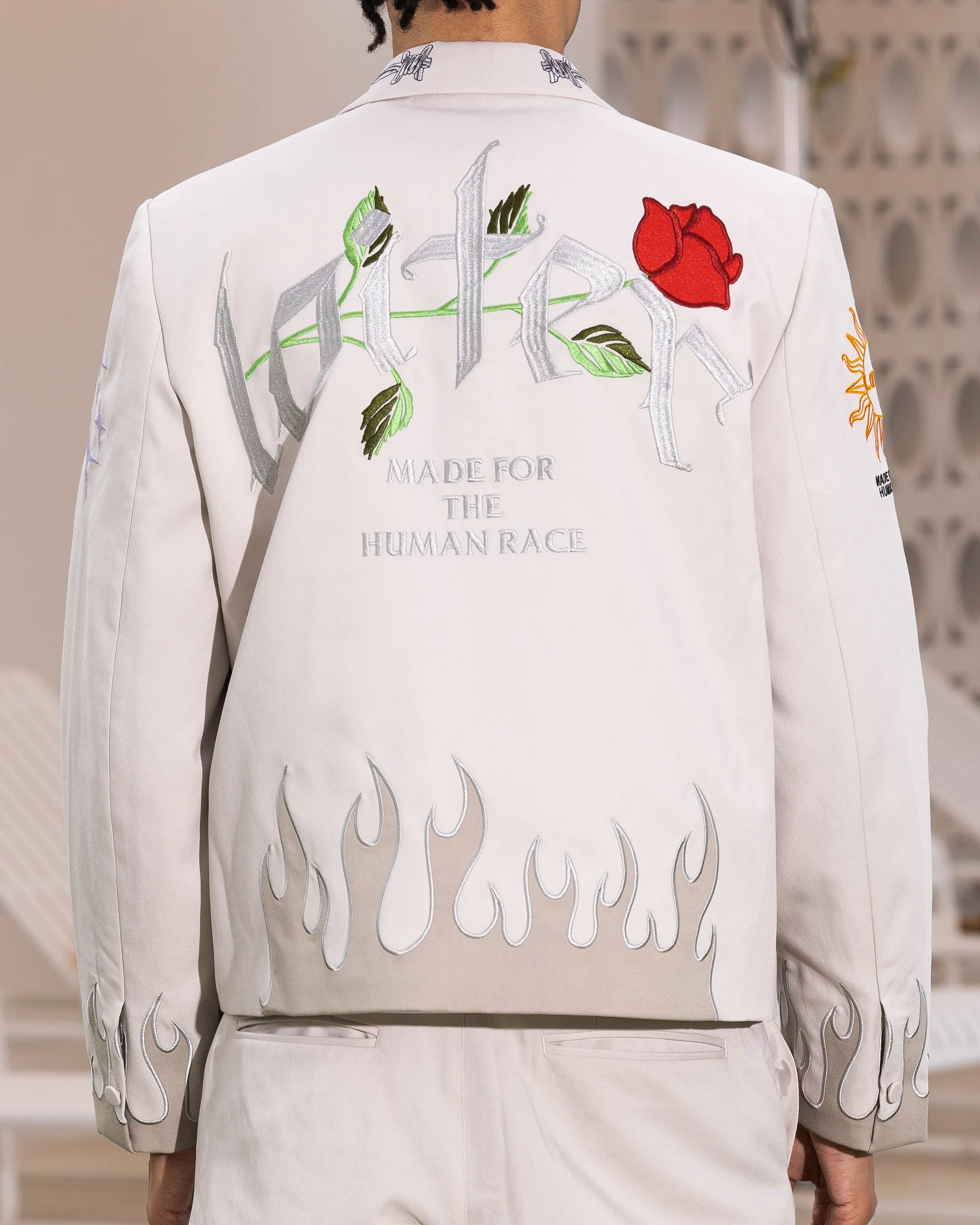 Loiter Western Blazer Jacket Off White Goggles Wedding