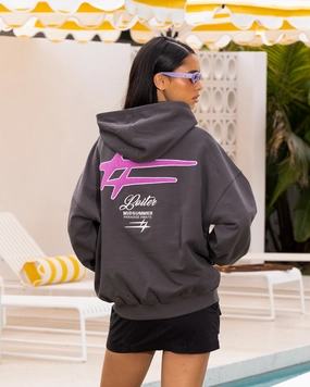 Loiter Alter Hoodie Charcoal monochromatic