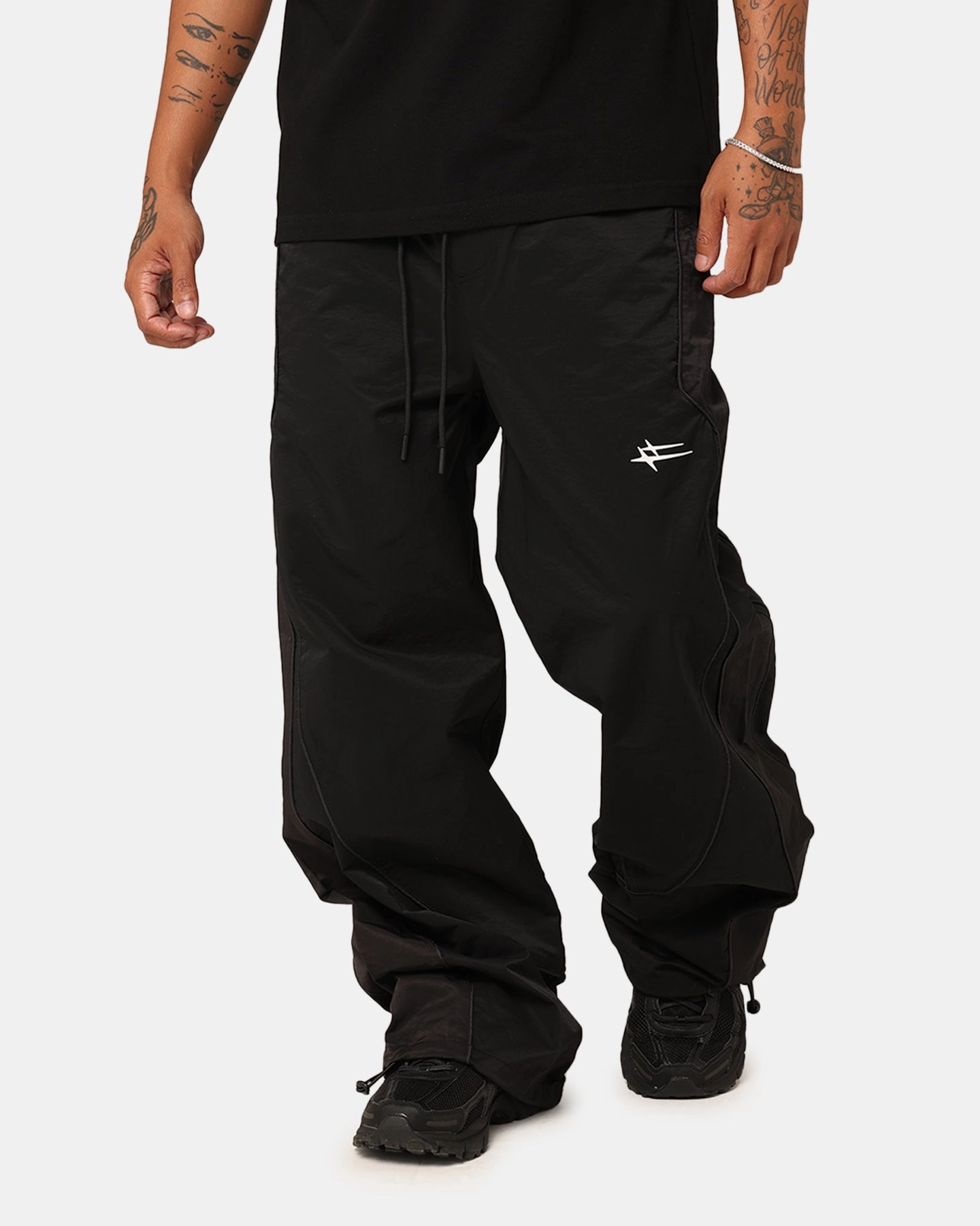 Loiter Alter Track Pants Black Everyday Style Quick Release Buckle