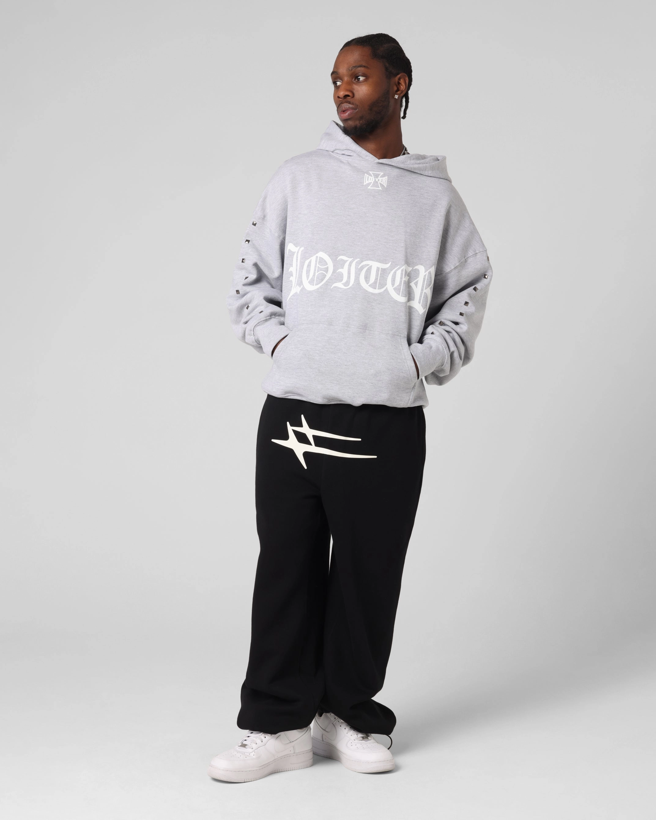 Yak like couple's look Loiter Bike Hoodie Grey