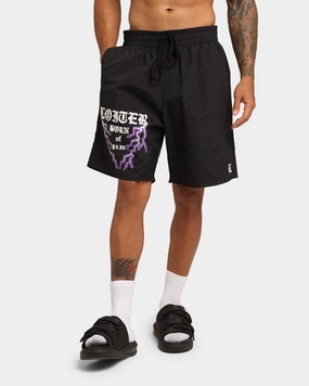 Loiter Born Of Pain Shorts Black UPF Sun Protection