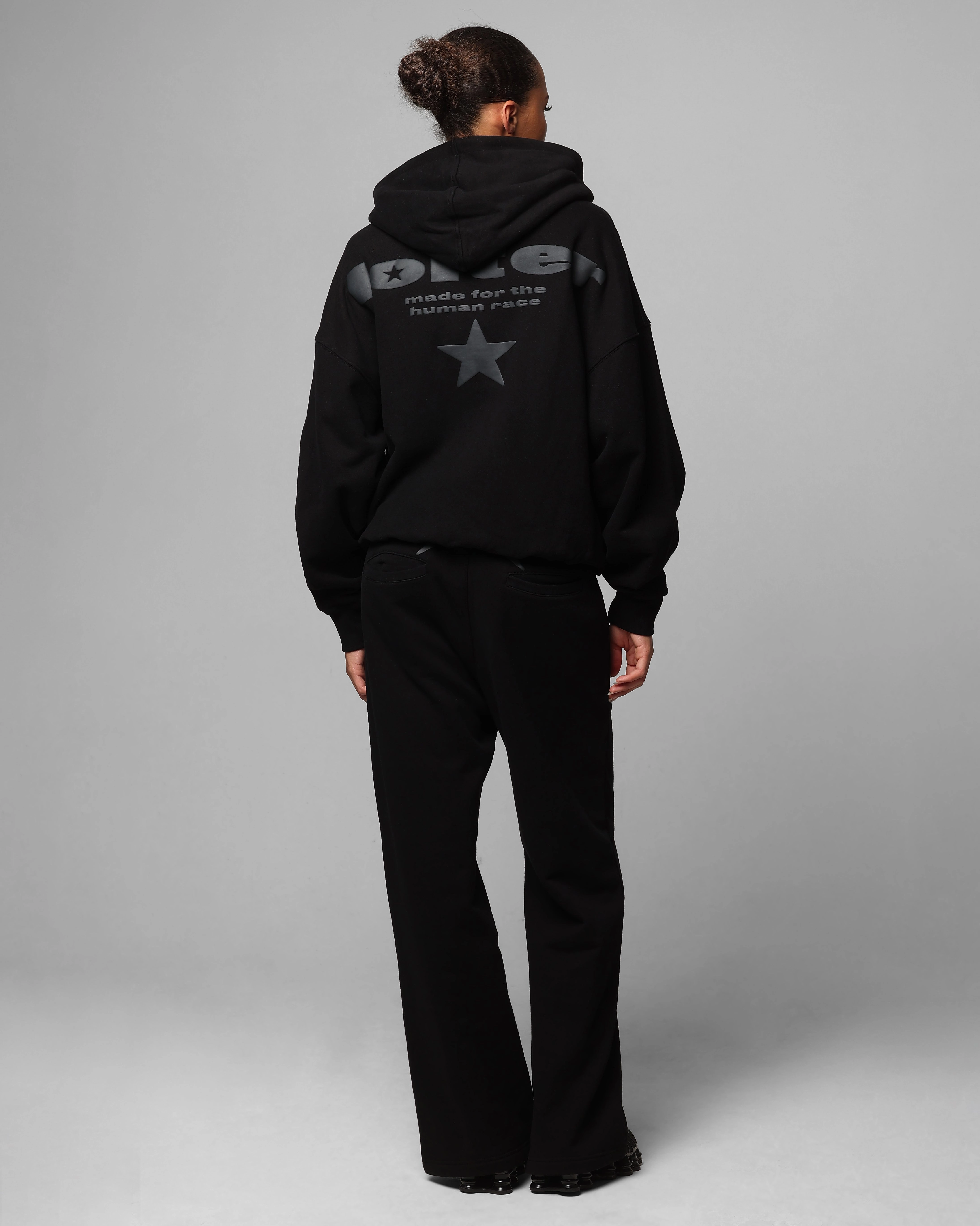 Loiter Celestial Full Zip Hoodie Black Variable Baffle Sizing