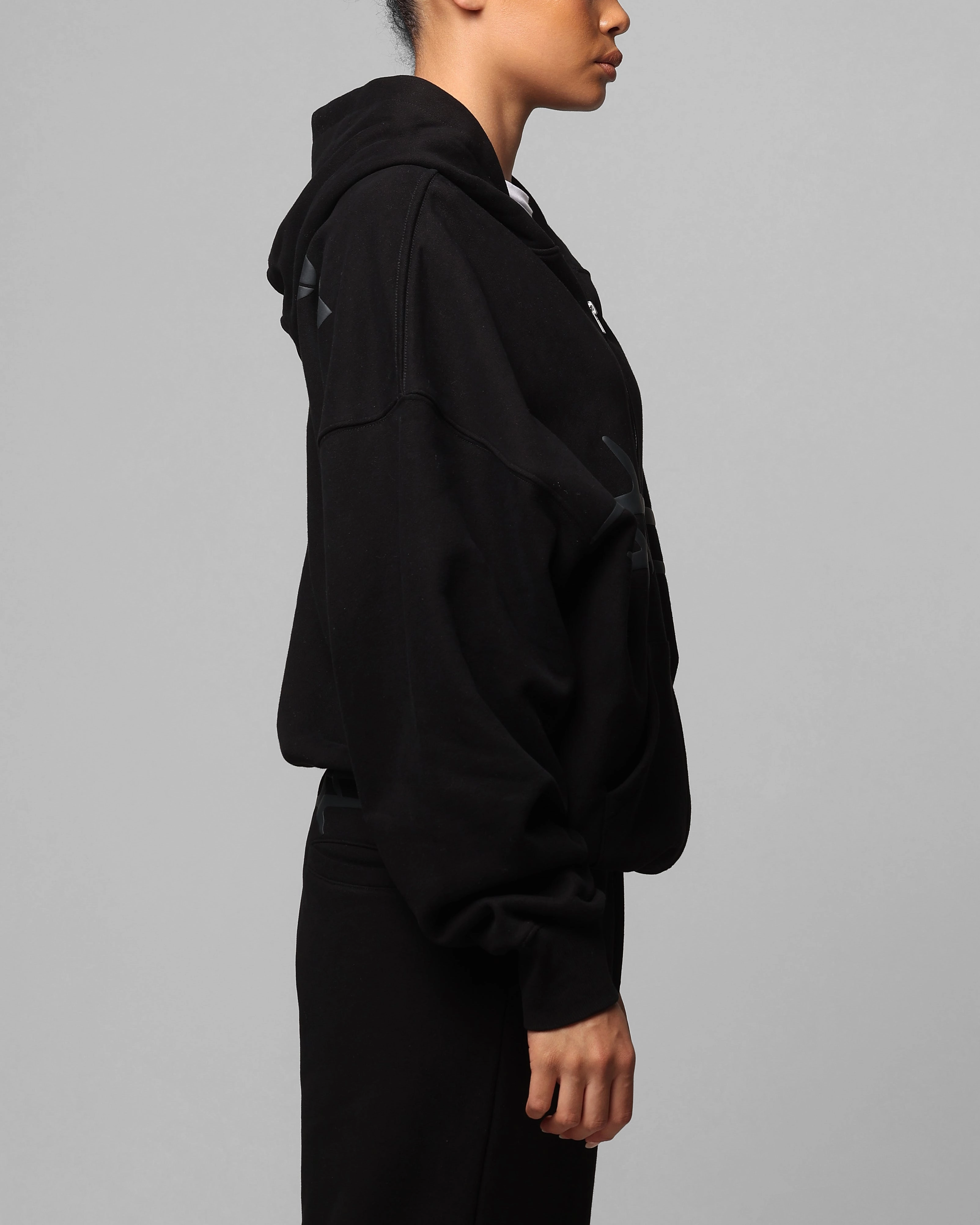 Eco-friendly Loiter Celestial Full Zip Hoodie Black