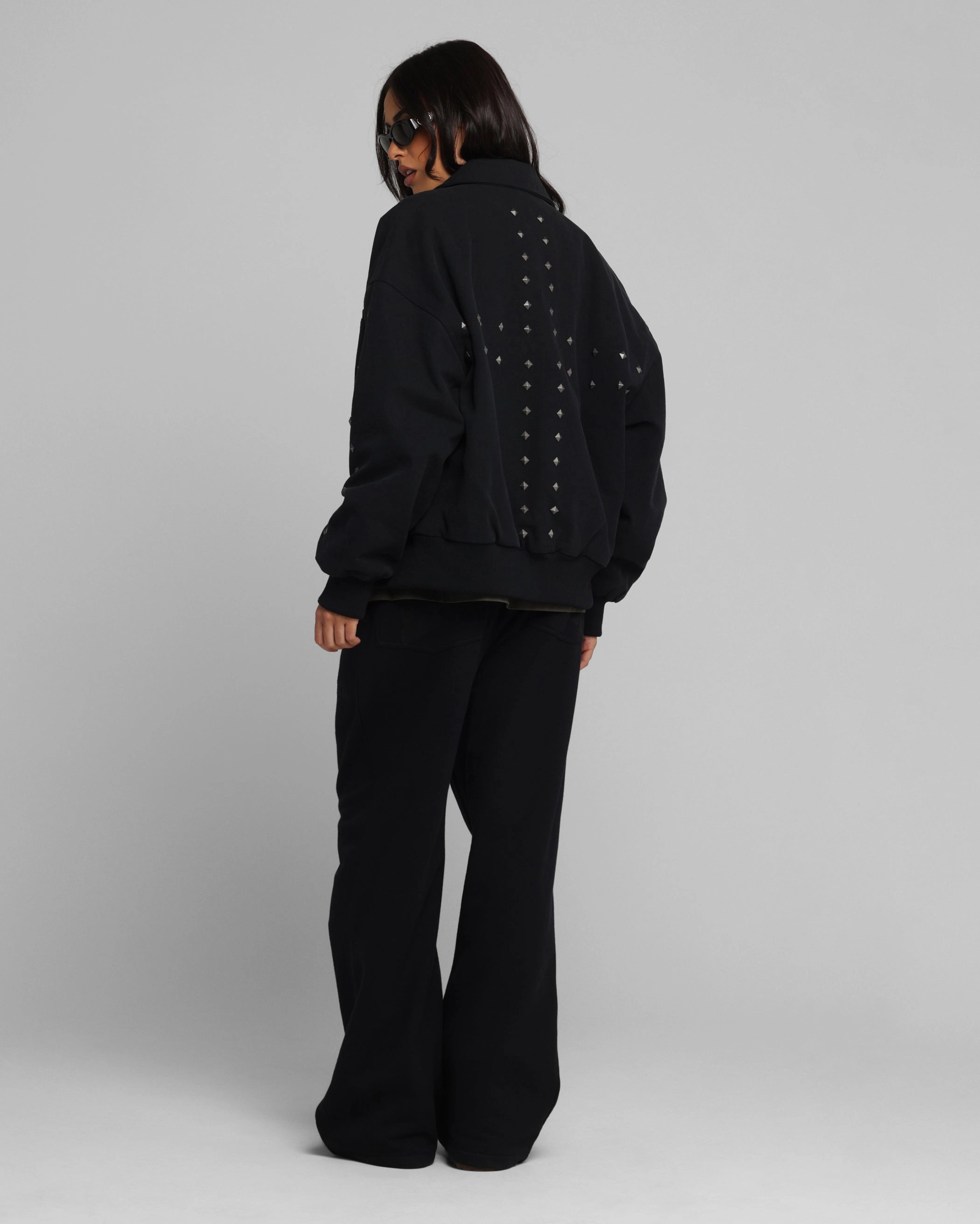 Loiter Chopper Work Jacket Washed Black Fitted suitable for winter sports