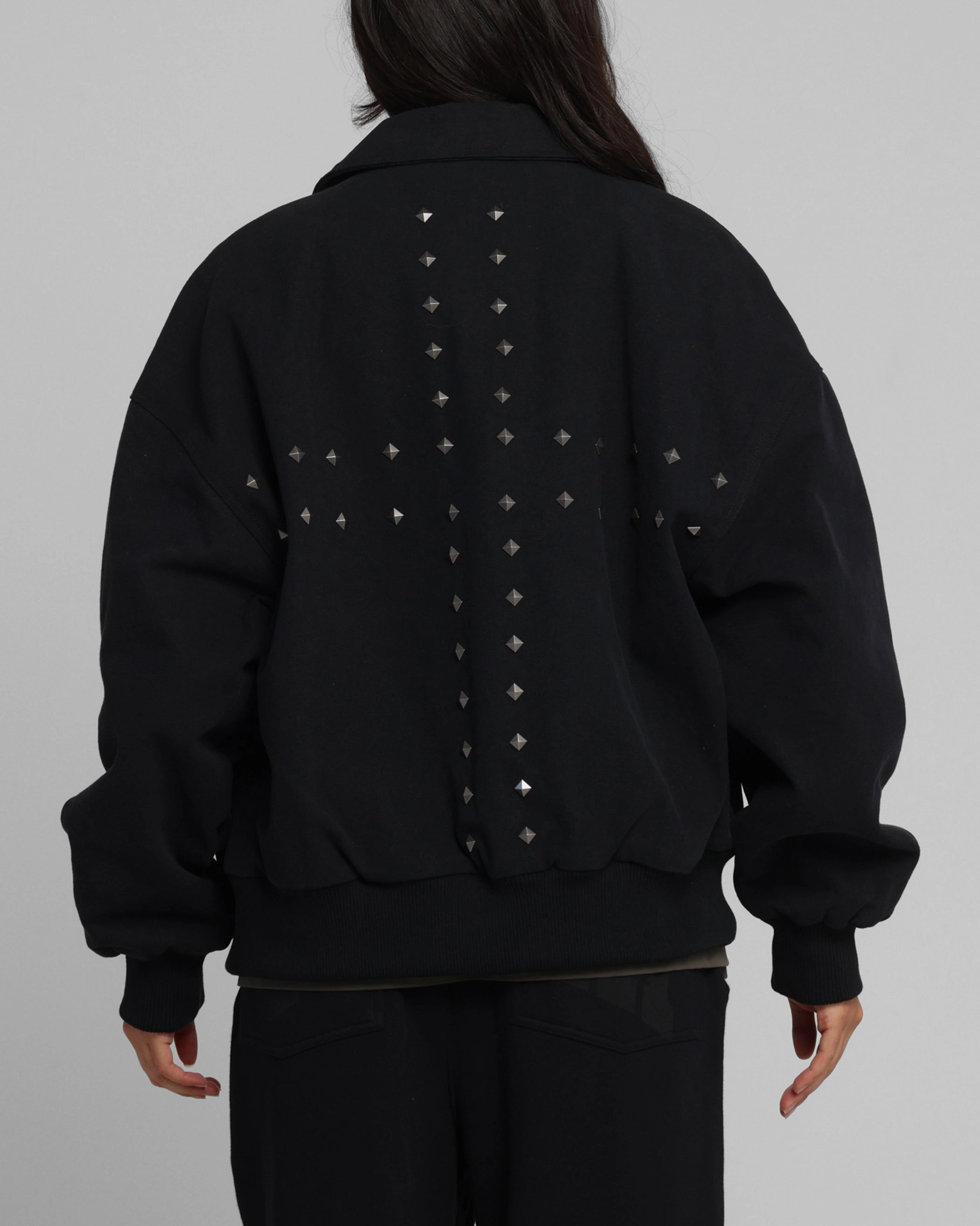 Approach suitable for individual sports Loiter Chopper Work Jacket Washed Black