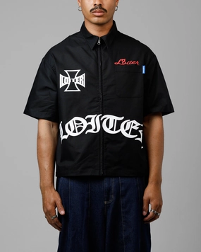 Loiter Chopper Work Shirt Black Practical Choice