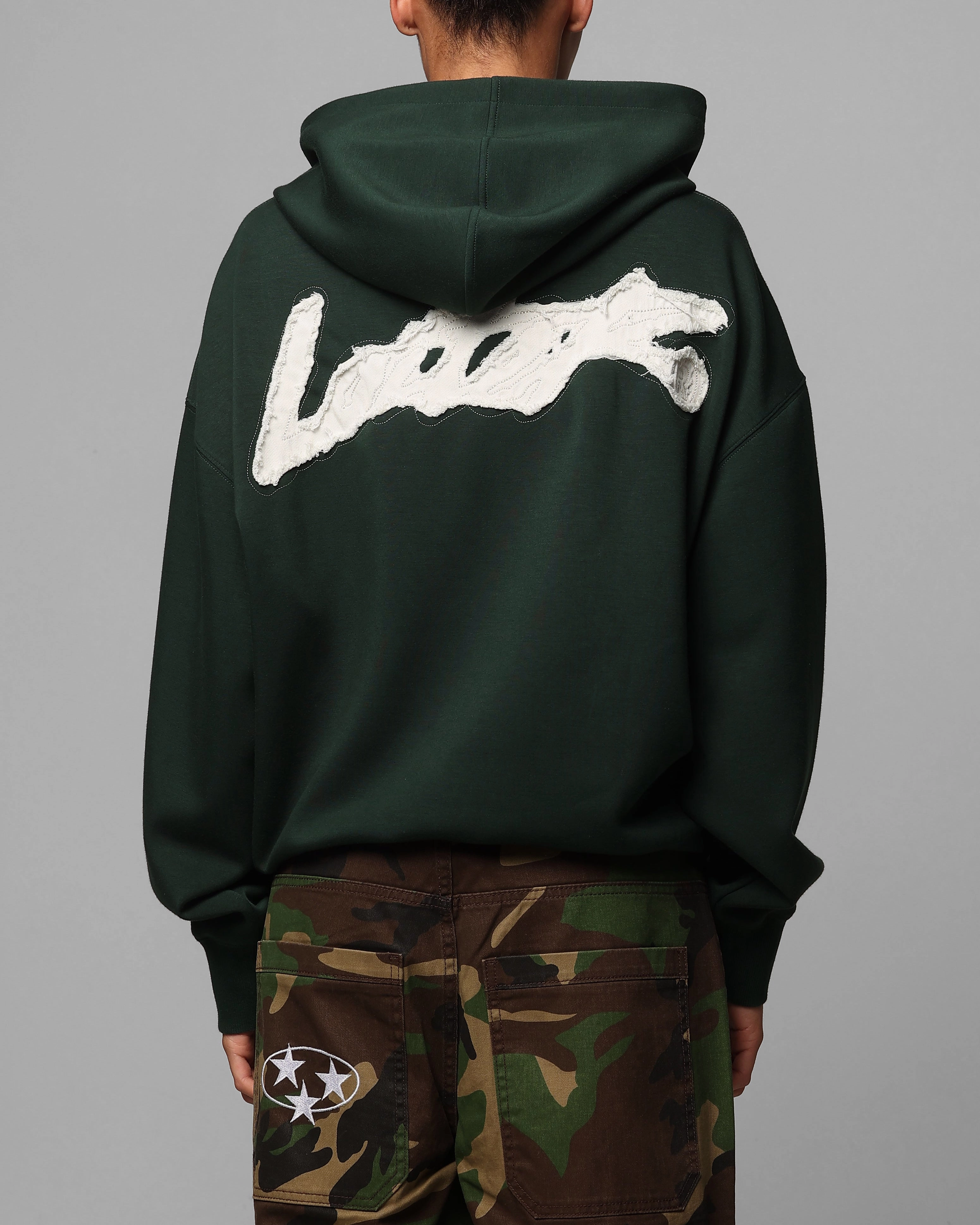 Skate Minimal Form Loiter Chroma Premium Hoodie Dark Green