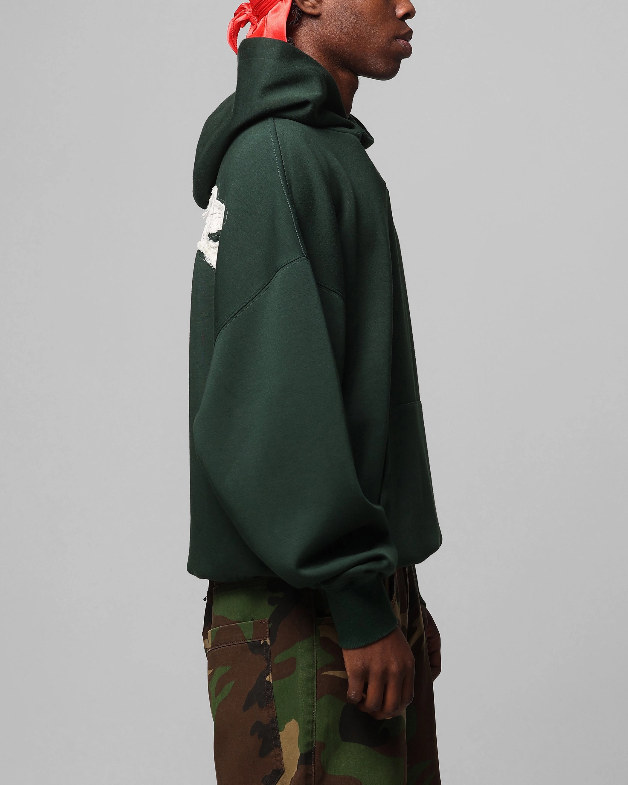 Loiter Chroma Premium Hoodie Dark Green ElasticWaistband