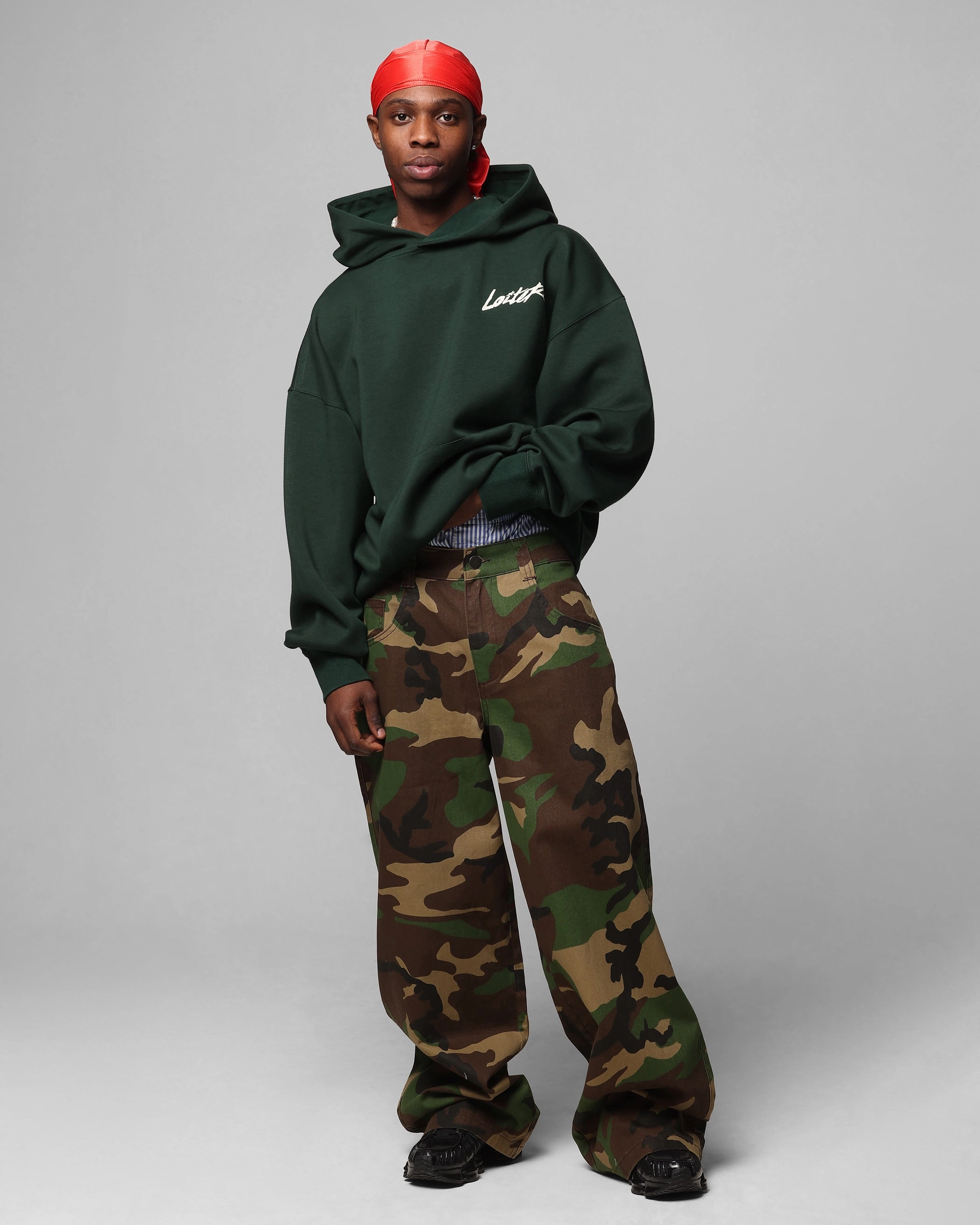 Loiter Chroma Premium Hoodie Dark Green suitable for water sports