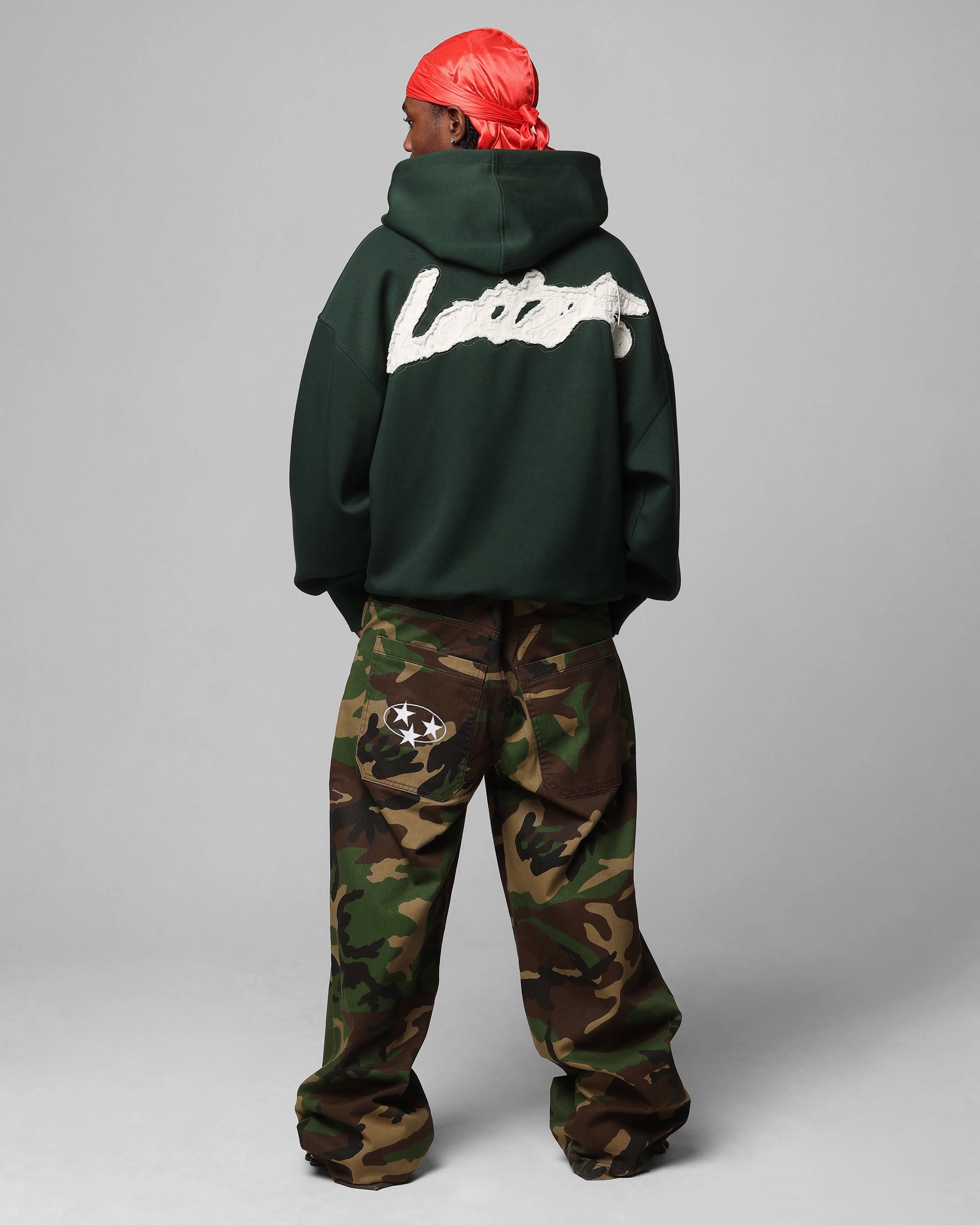 Feel Mask Loiter Chroma Premium Hoodie Dark Green