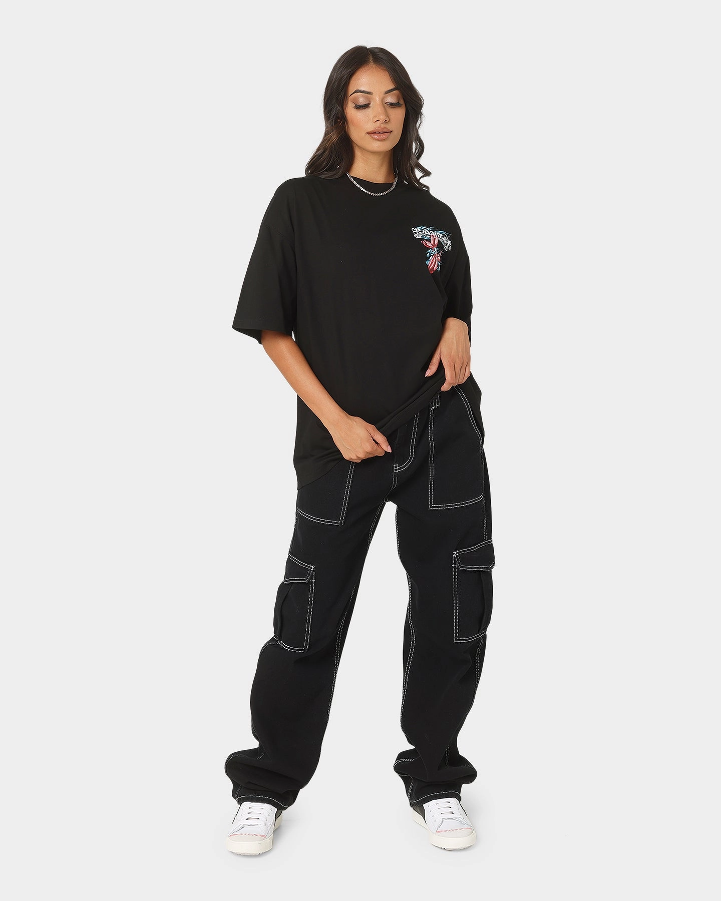 Weekend Comfort Style Kids playfulness Loiter Chroma T-Shirt Black