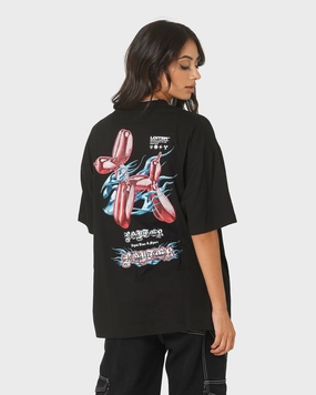 Light and Breathable Easy Wear Look Loiter Chroma T-Shirt Black