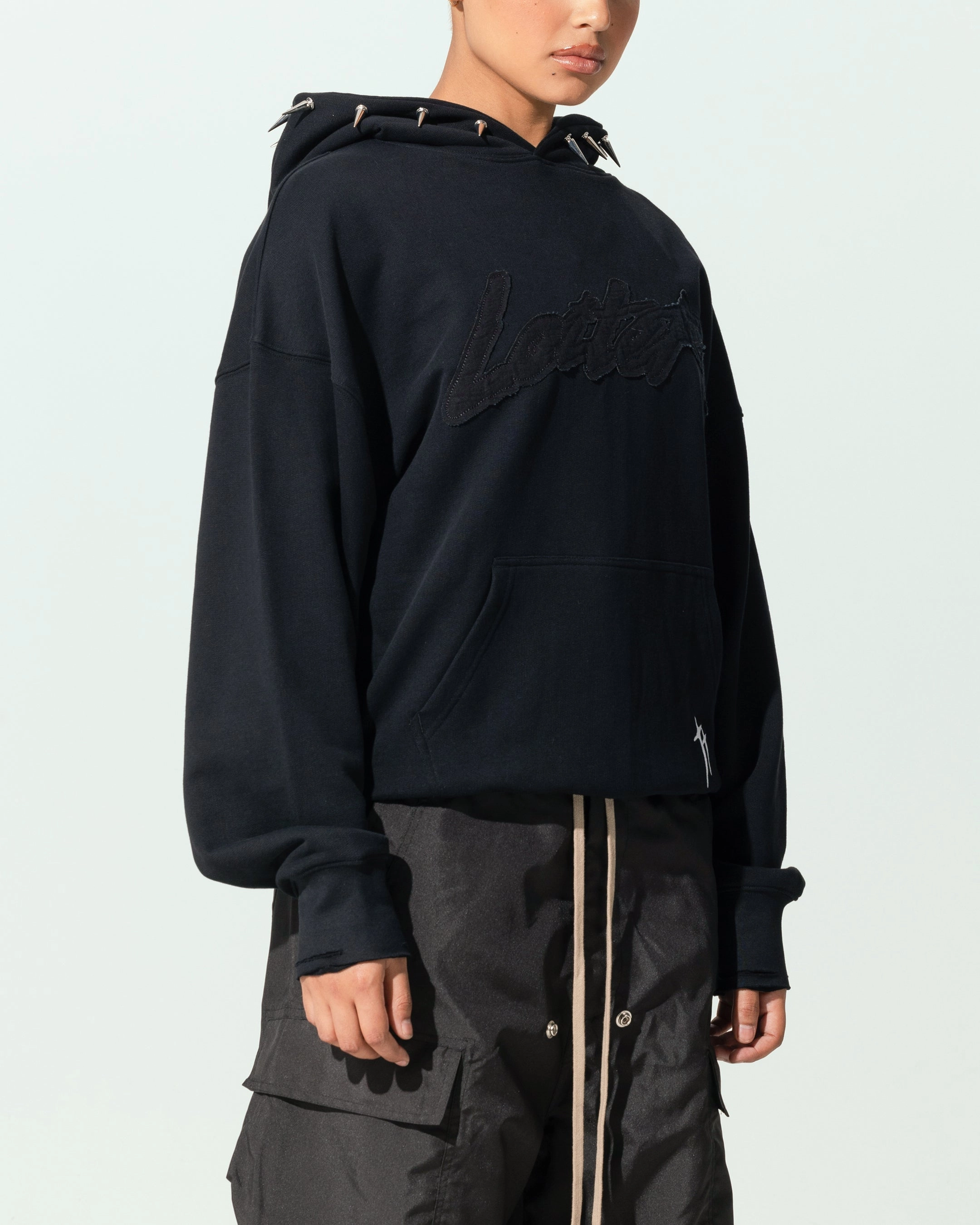 Loiter Chrome Faith Hoodie Black Smooth Zipper Action