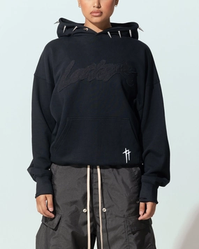 Loiter Chrome Faith Hoodie Black Non Irritating Seams