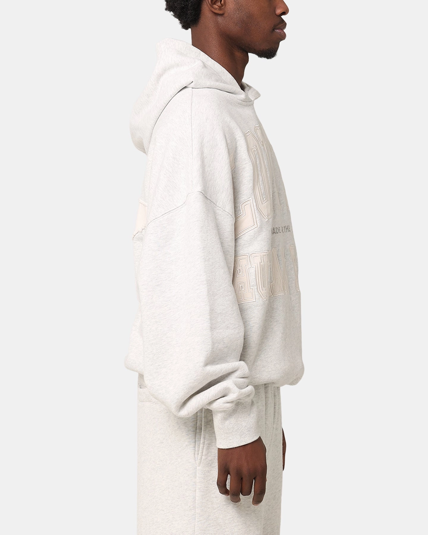 Niche style Loiter College Dropout Hoodie Light Marle