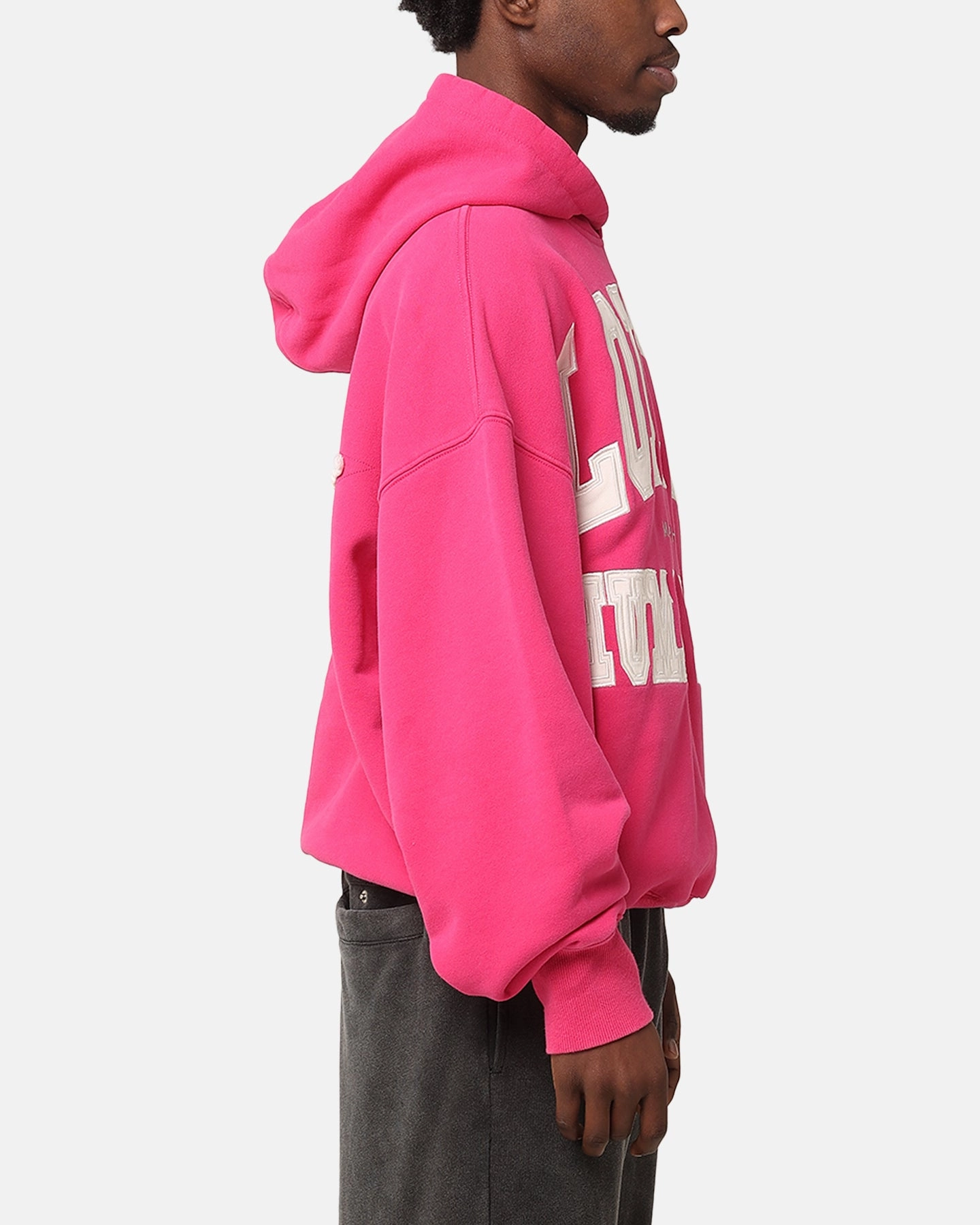 Loiter College Dropout Hoodie Pink popular in America Adaptive Layering System